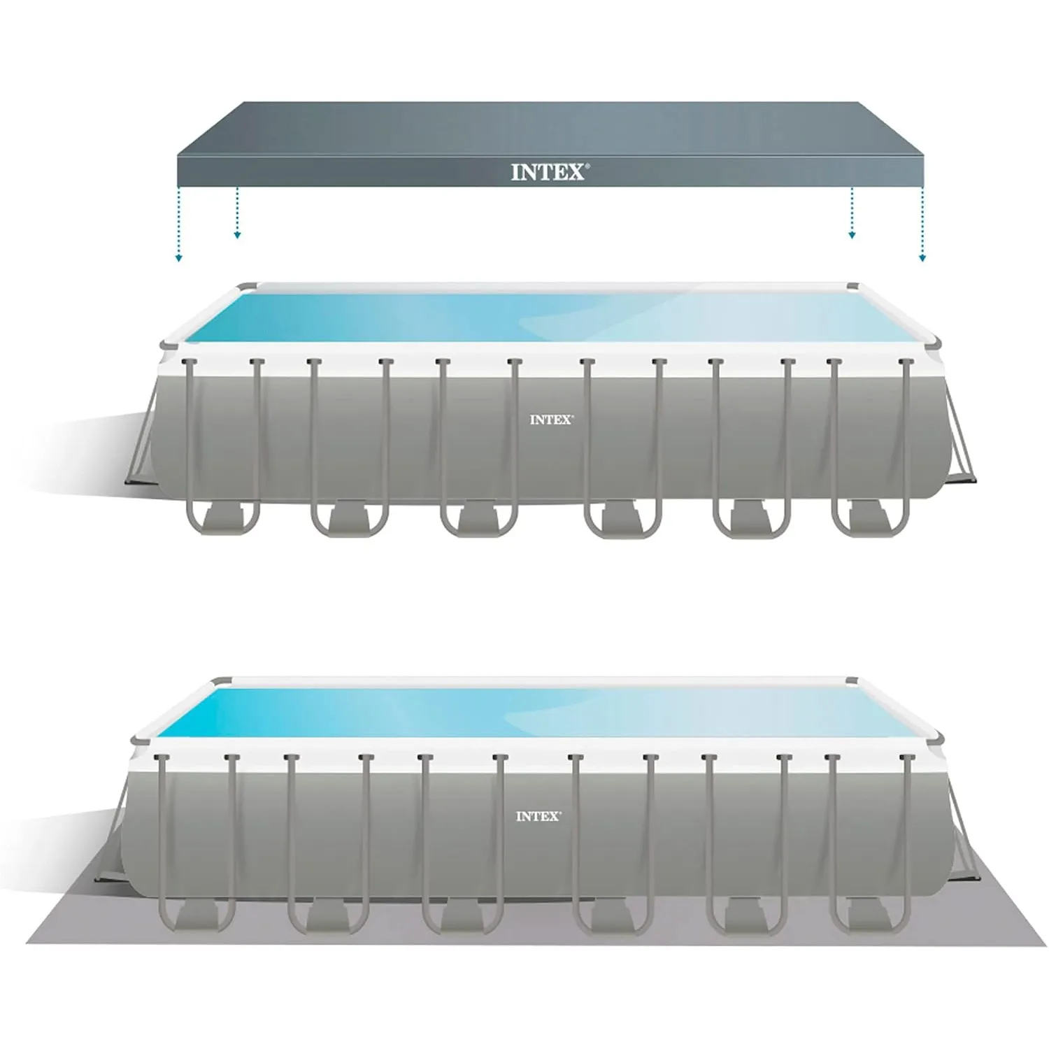 Intex Ultra XTR Frame Rectangular Pool-Set 732x366x132cm