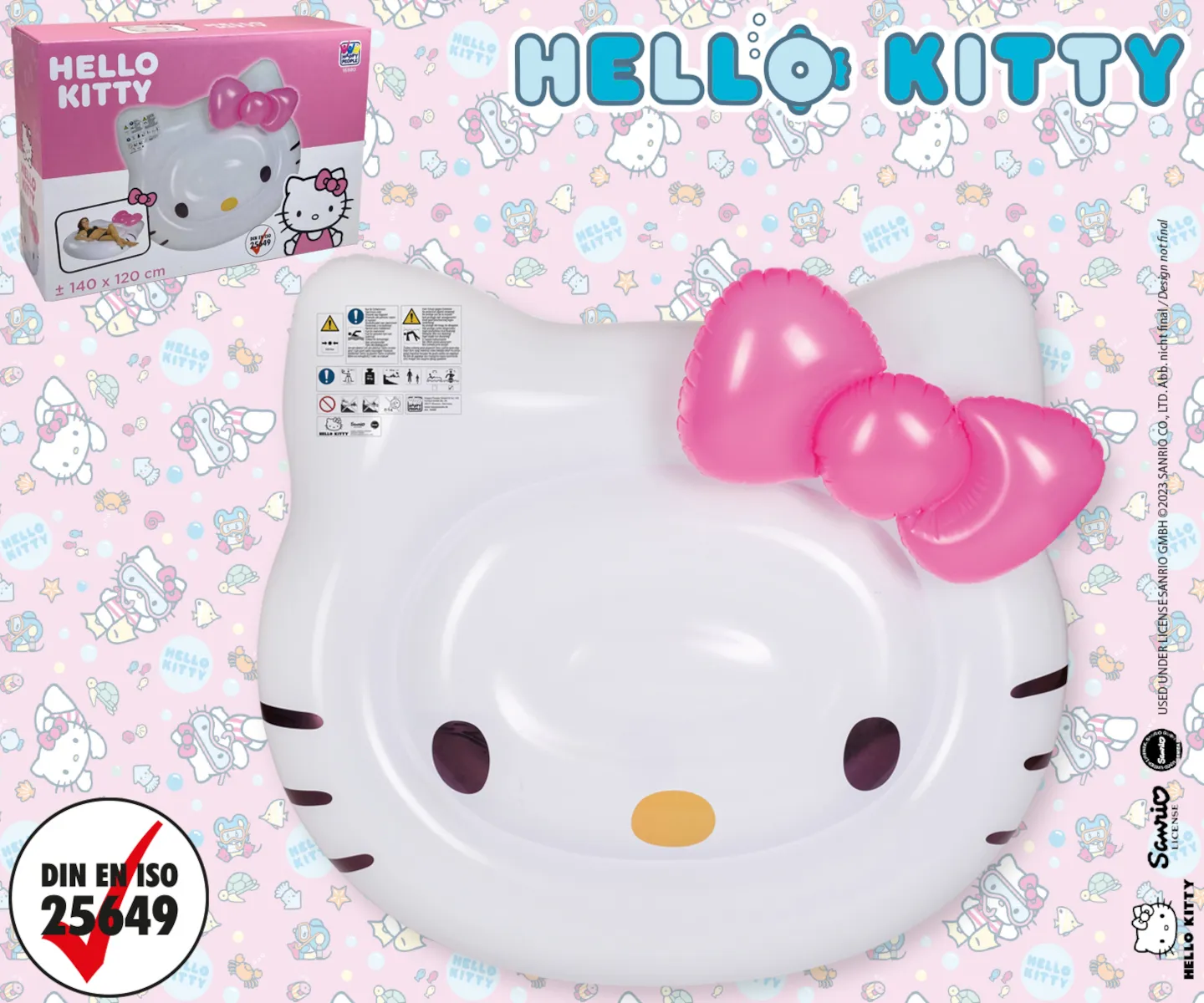 Happy People Luftmatratze - Hello Kitty 140x120cm