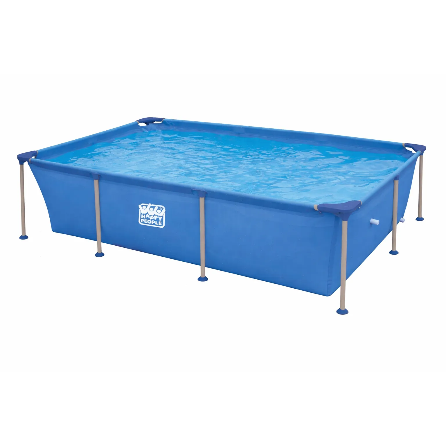 Happy People 77517 Stahlrahmenpool rechteckig, 258x179x66cm