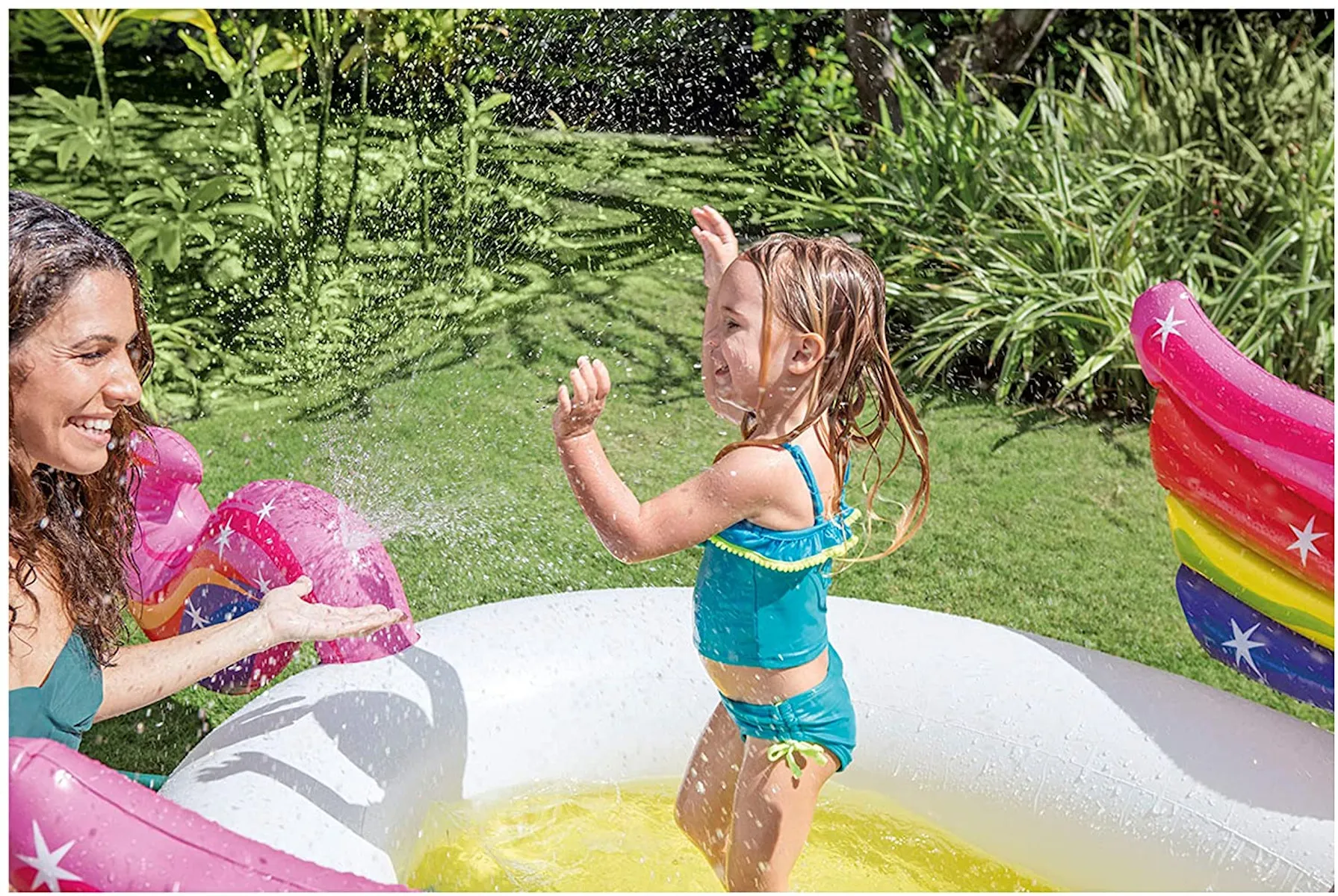 Intex Planschbecken - Einhorn 272x193x104cm