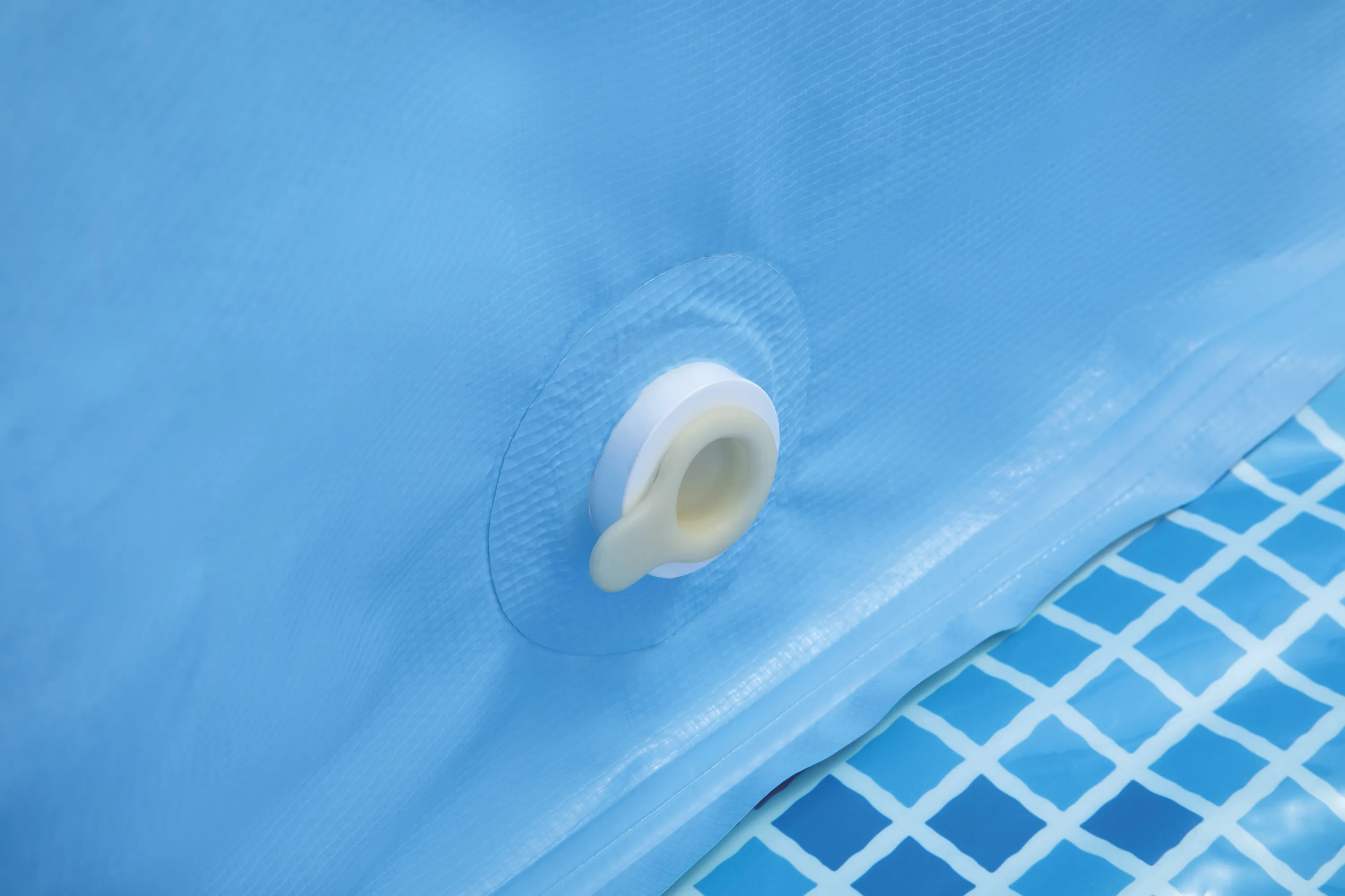 Intex Hundepool Set (229x152x45,7cm) inkl. Filterpumpe, Rampe & Abdeckung