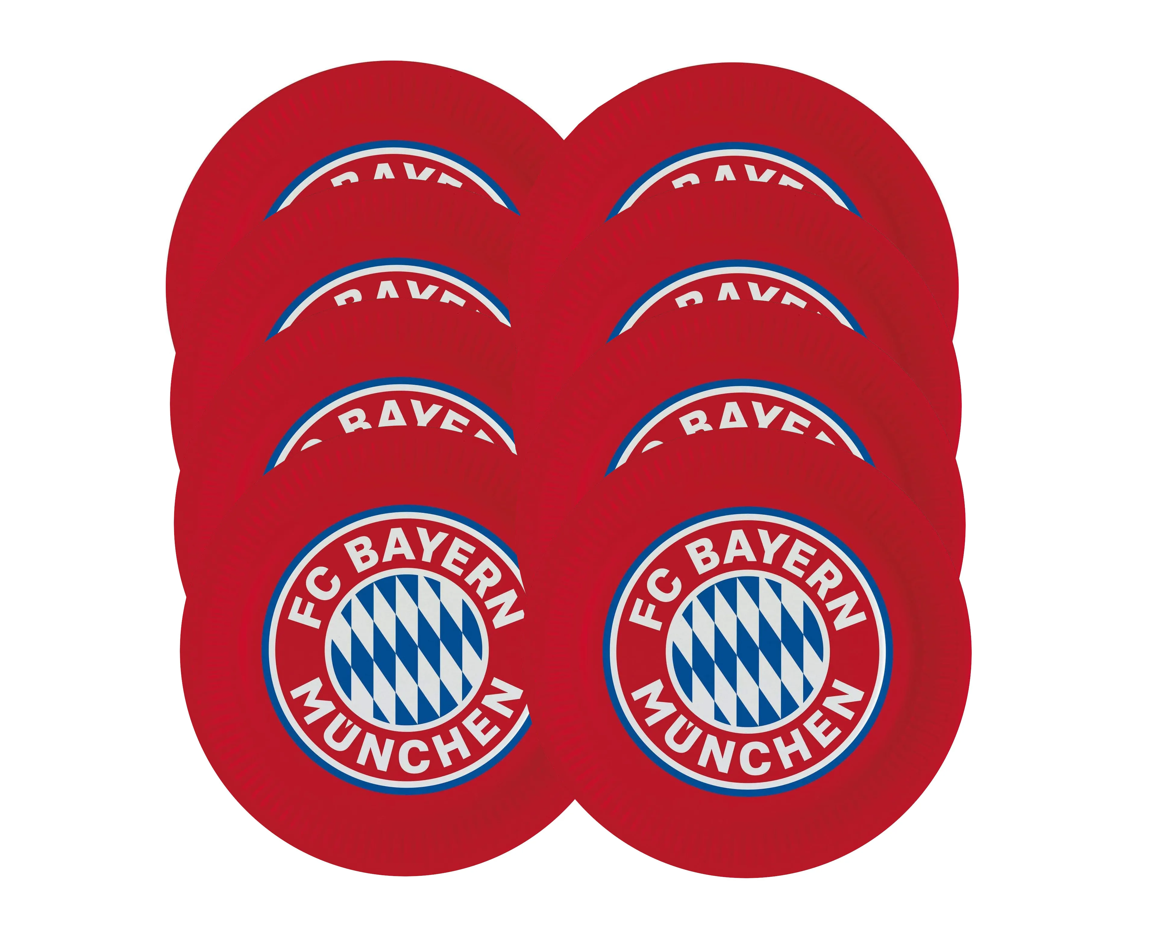 Amscan FC Bayern München - Pappteller (8 Stück, 23cm)