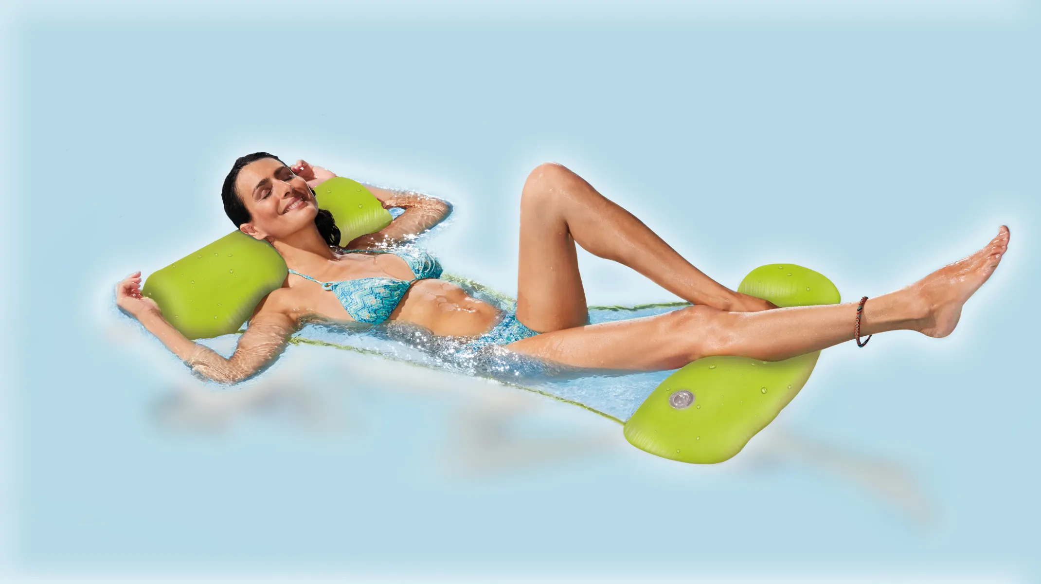 Happy People Wasserhängematte Aufblasbare Schwimmliege 120x72x17cm