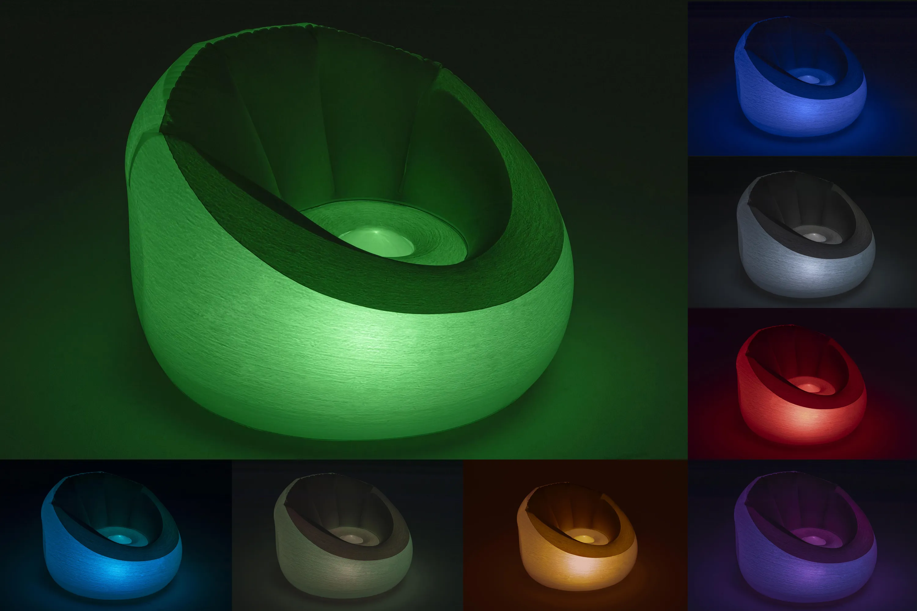 Bestway LED-Luftsessel Inflate-A-Chair 102x97x71cm