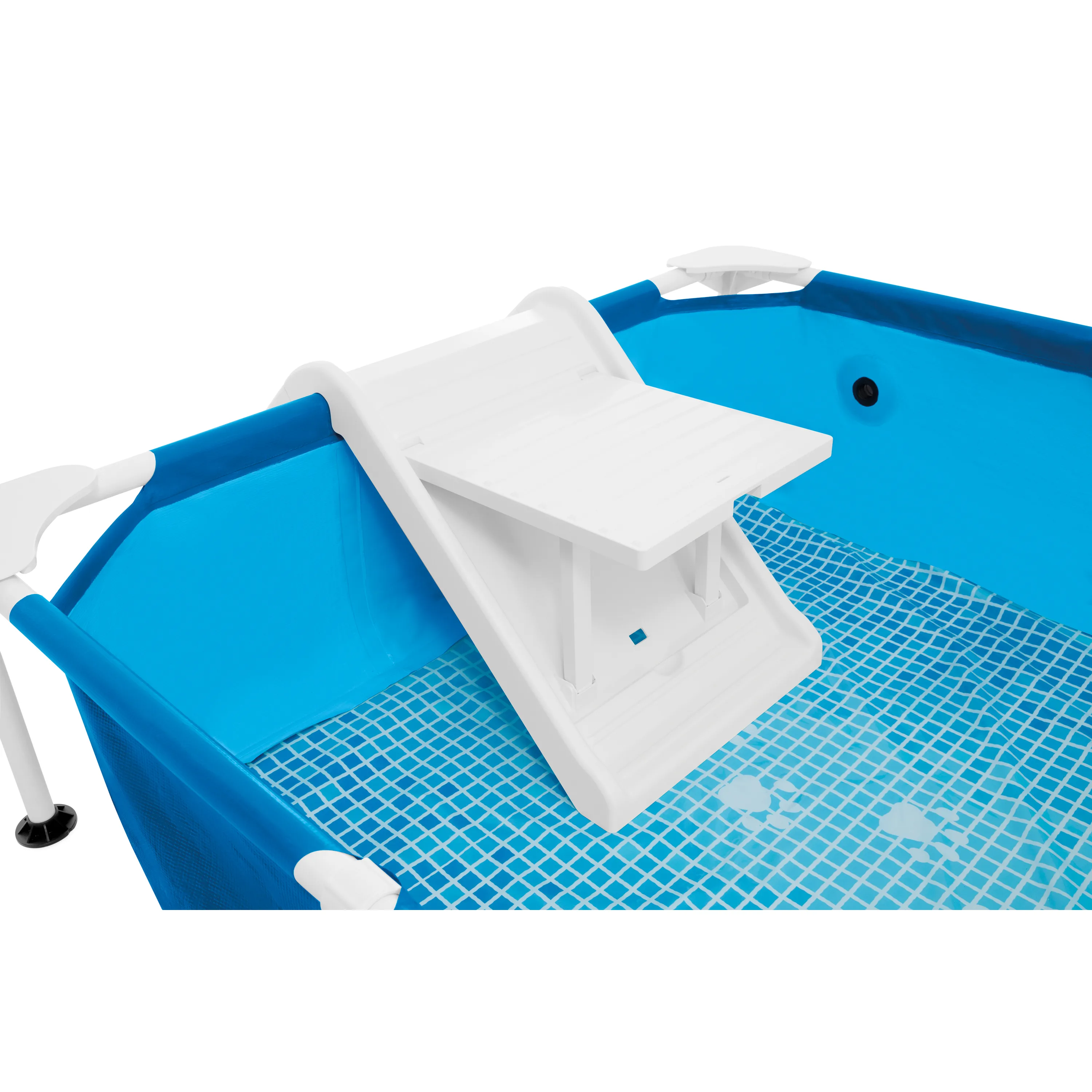 Intex Hundepool Set (229x152x45,7cm) inkl. Filterpumpe, Rampe & Abdeckung