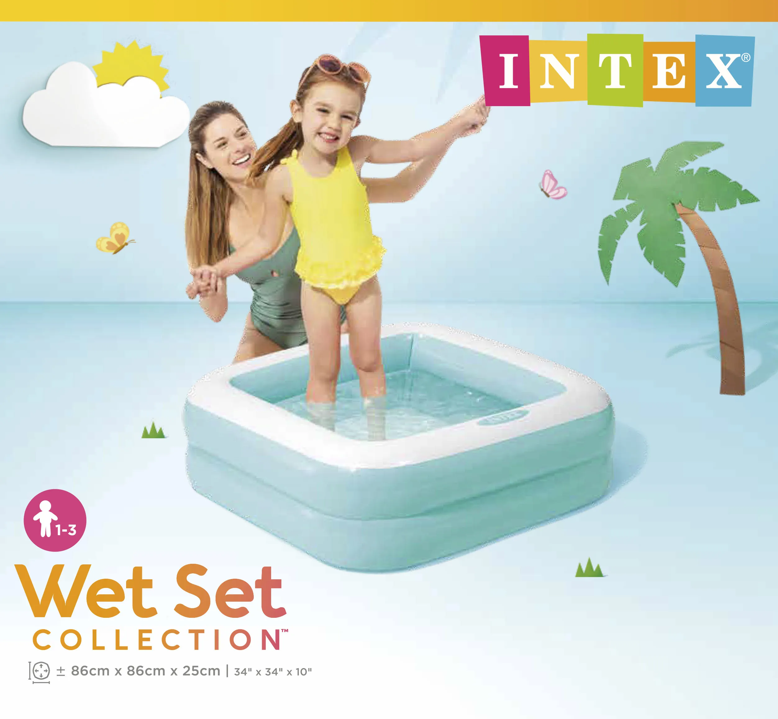 Intex 57100NP Planschbecken -  Play Box 86x86x25cm