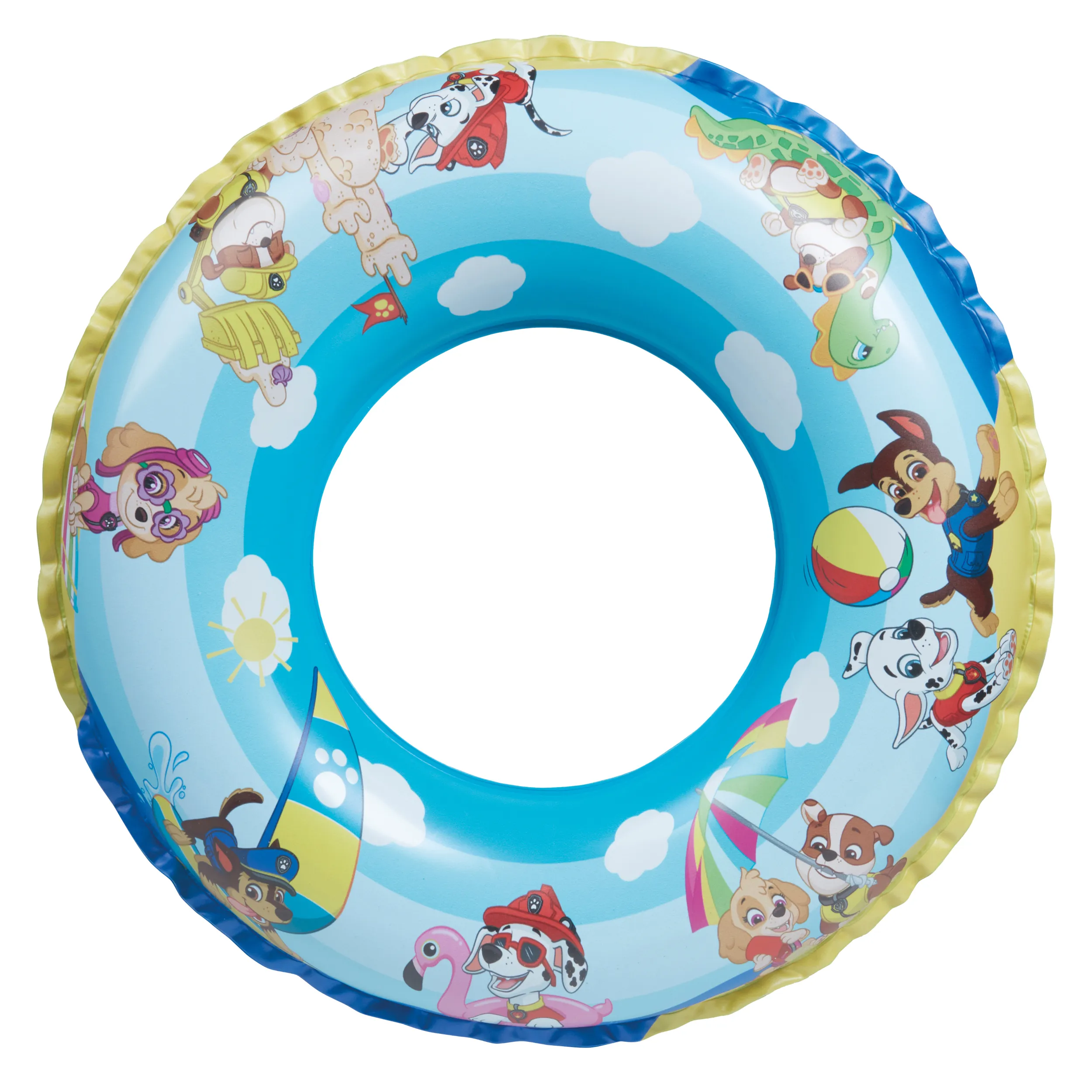 Happy People - Paw Patrol 3er Strandset - Wasserball, Schwimmring & Luftmatratze