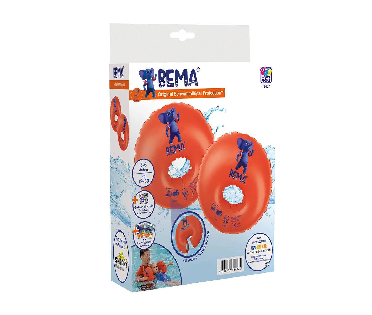 Happy People BEMA® Schwimmhilfe Protection+, für Kinder von 3-6 Jahren
