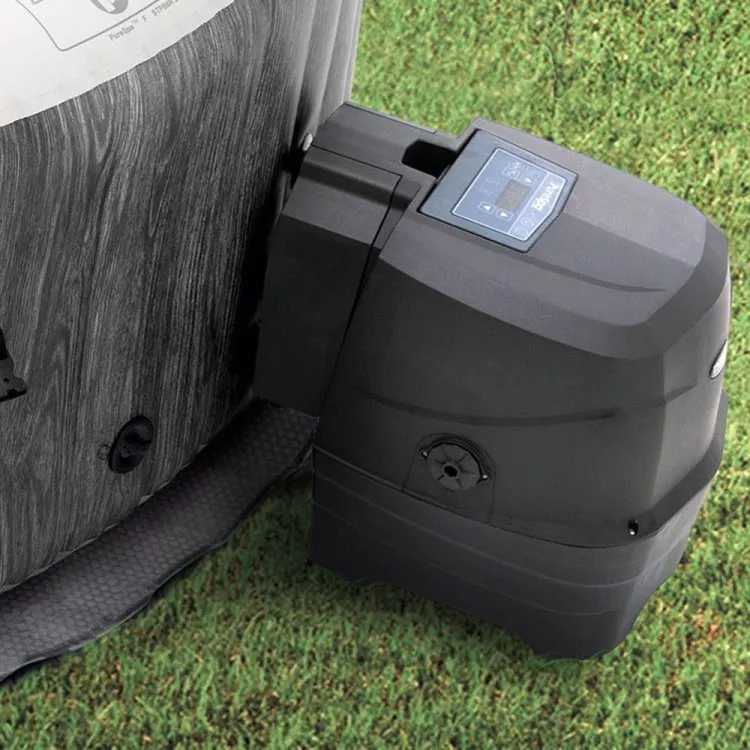 Intex PureSPA Bubble "Greywood Deluxe" 196/145cm x 71cm + Kunststoffsitz & Dosierspender