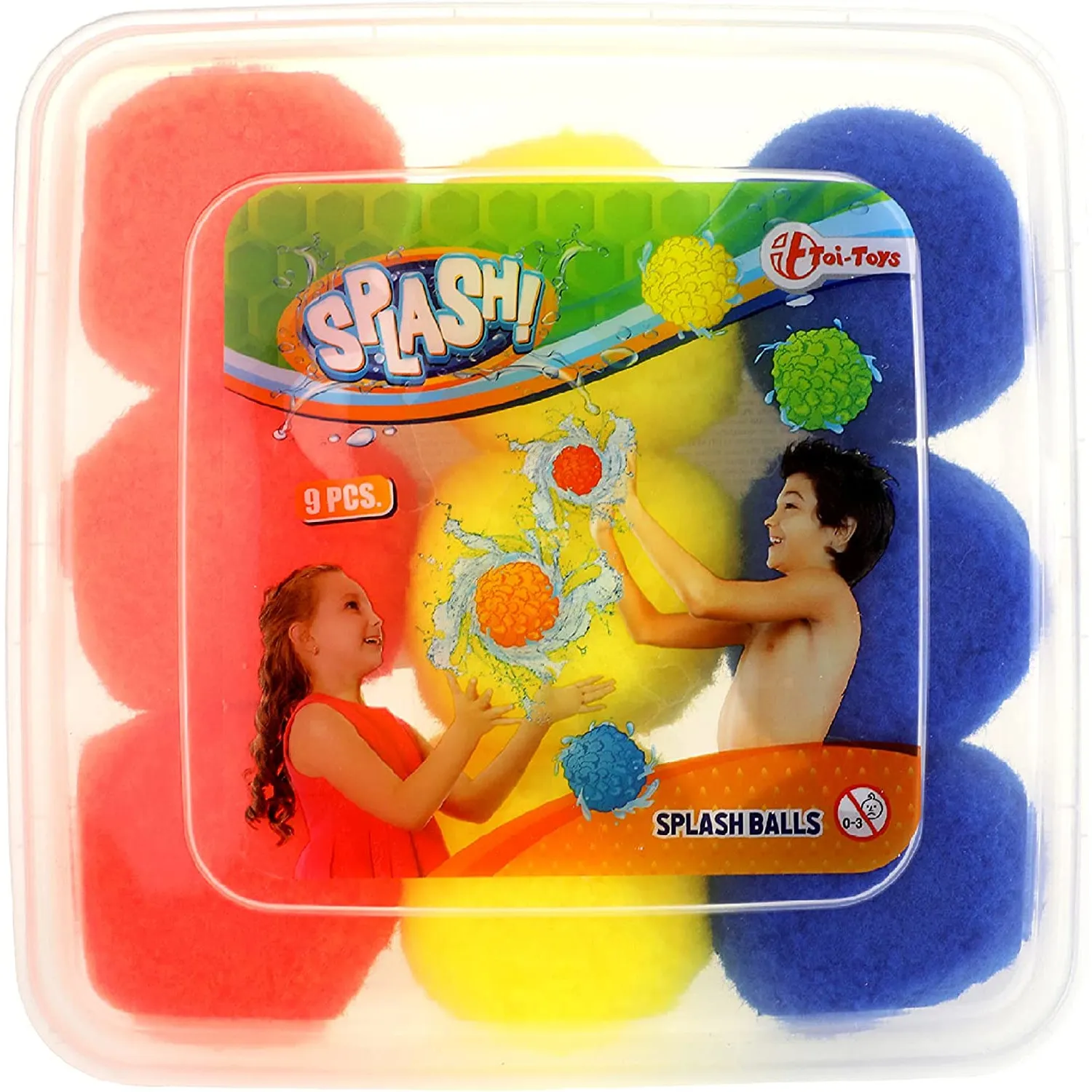 Toi-Toys - SPLASH Super Splashbälle 7cm, 9 Stück