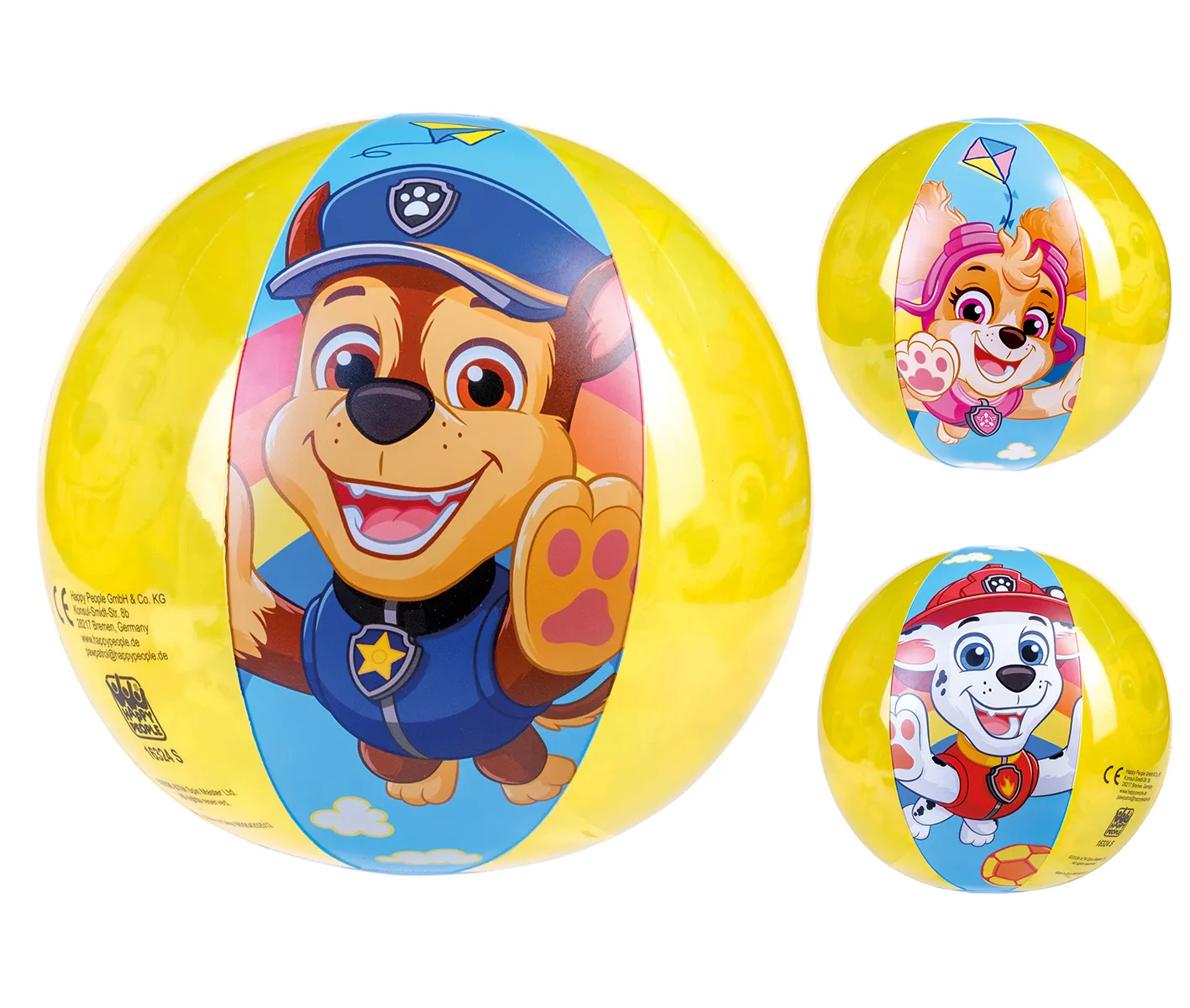 Happy People 16324 Strandball Paw Patrol ca. 29cm