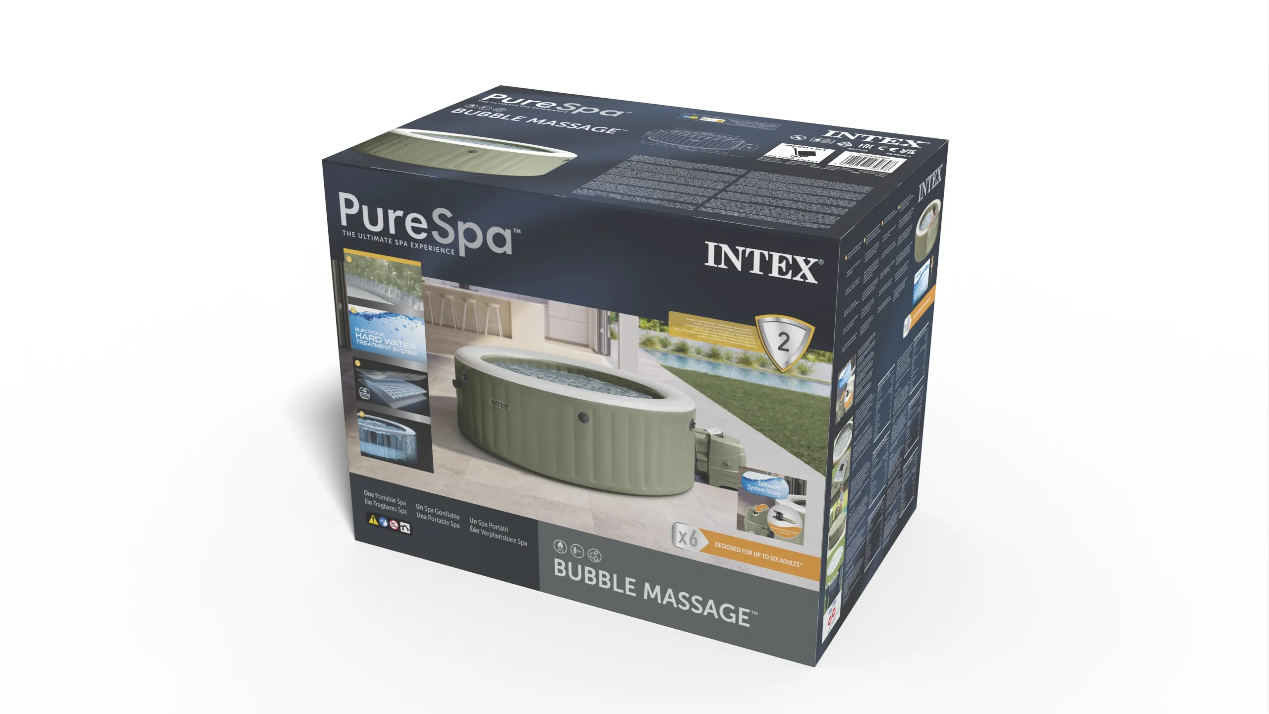 INTEX 28428NP Whirlpool Bubble Massage Round Bubble PureSPA 216x71cm