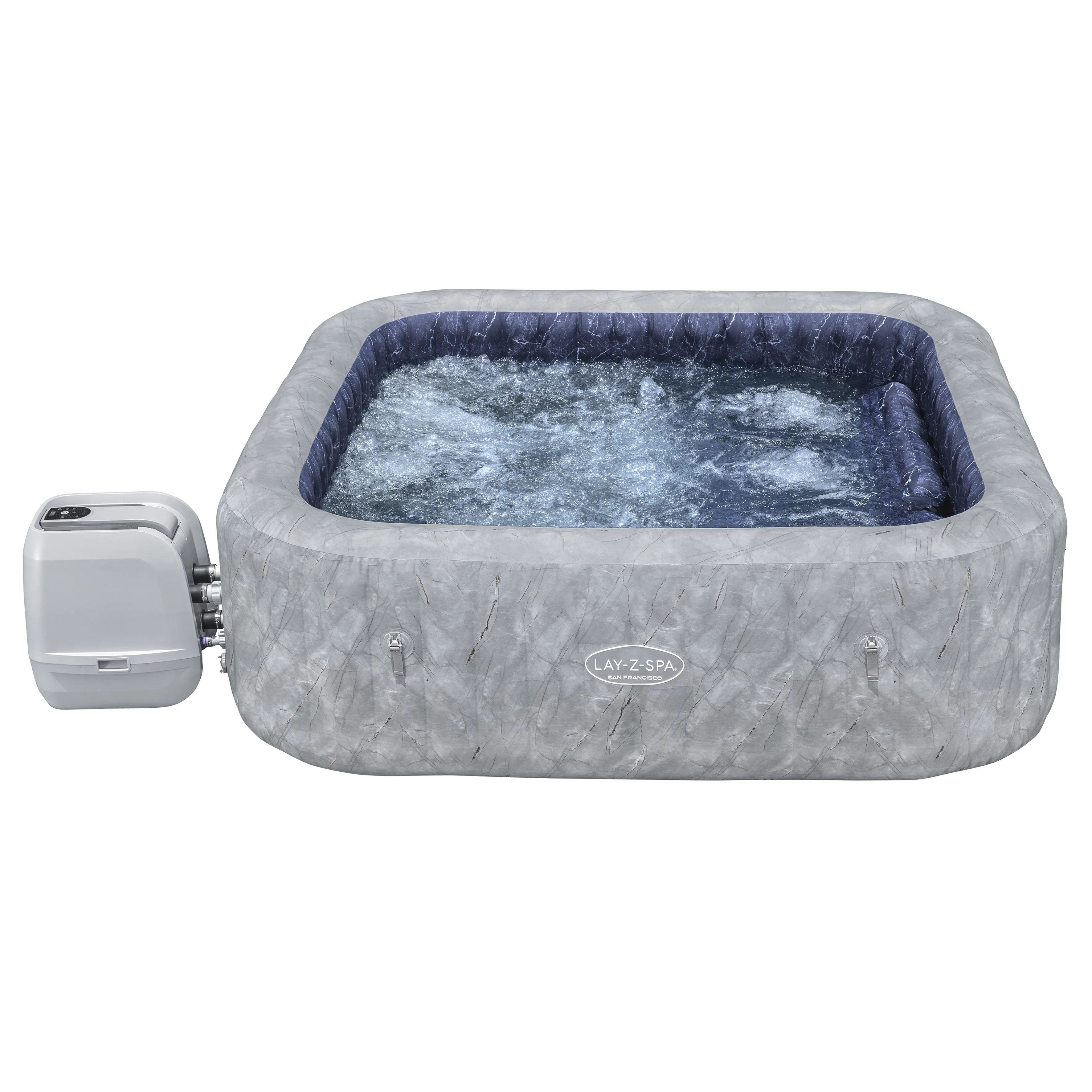 Bestway LAY-Z-SPA® Energiespar WLAN Whirlpool San Francisco HydroJet Pro™ für 7 Personen 230x230x71cm