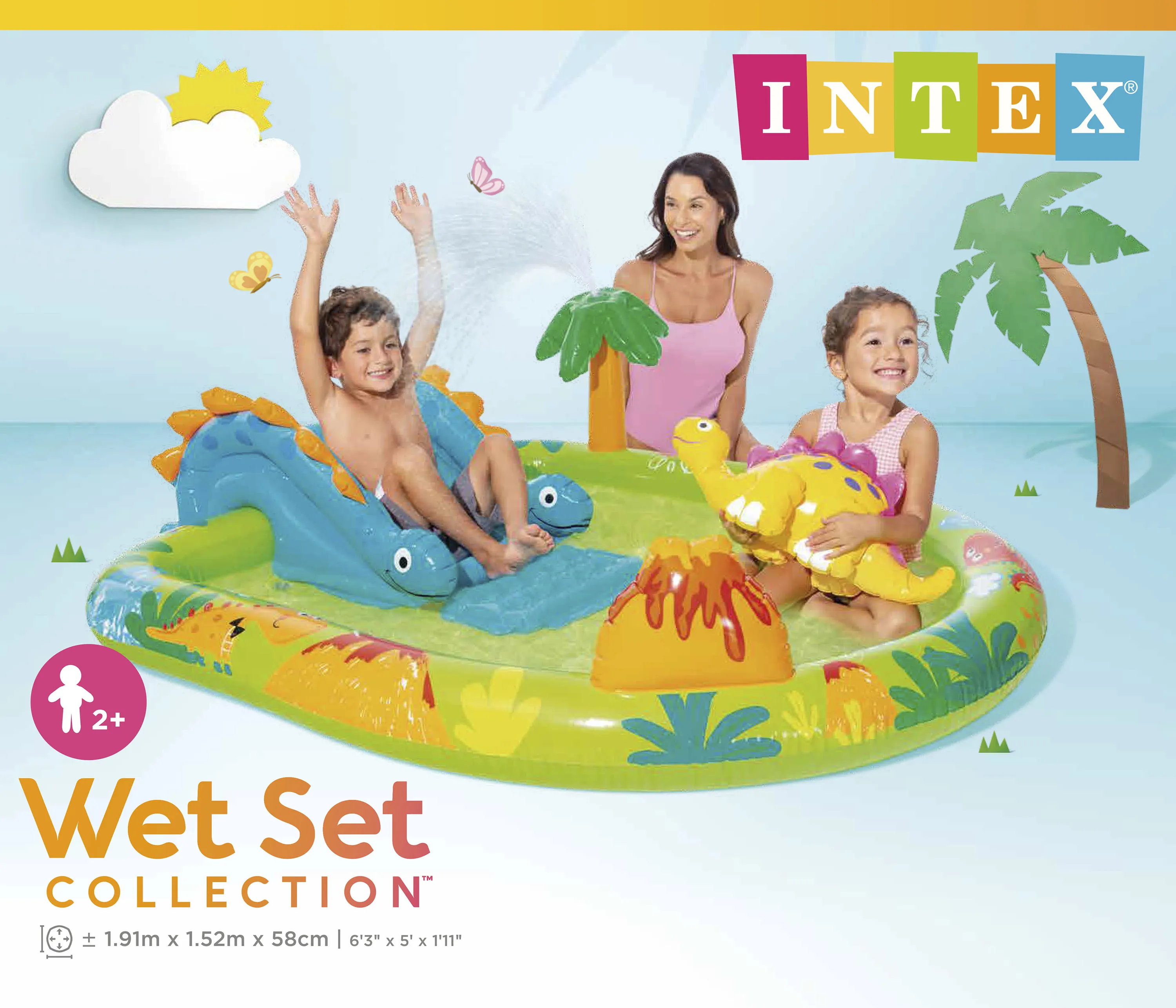 Intex 57166NP Playcenter - Little Dino (191x152x58cm)