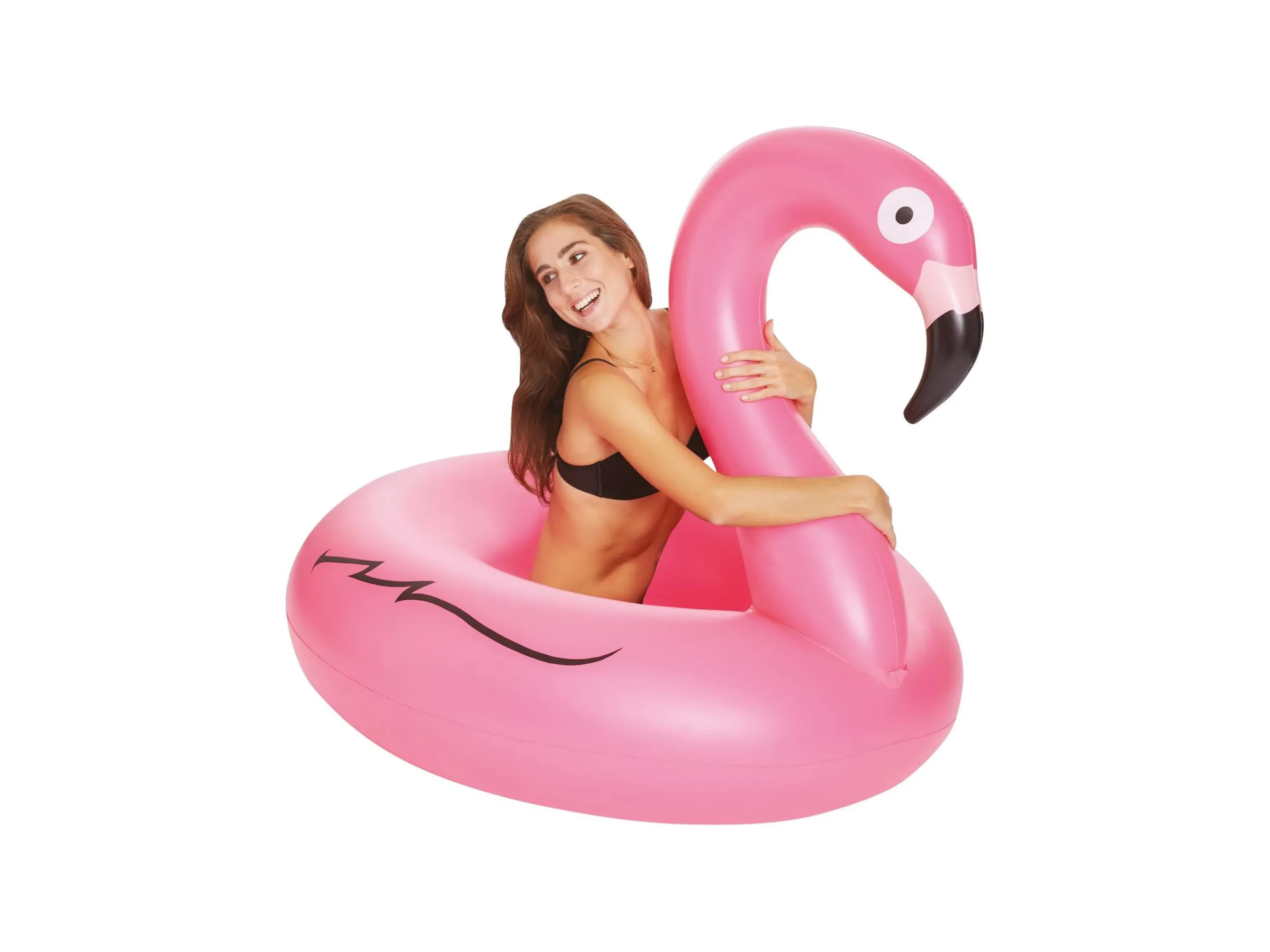 Happy People Wehncke XXL-Schwimmring - Flamingo 120x120x109 cm