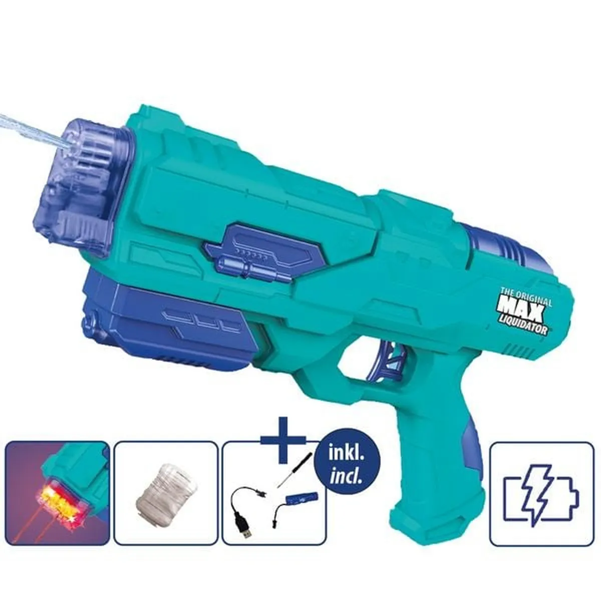 Happy People Elekt. Wasserpistole The Original MAX Liquidator ca. 27,5cm