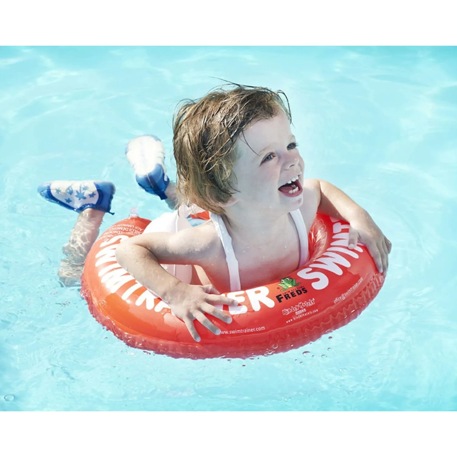 Freds Swim Academy - Schwimm-Trainer Classic rot inkl. Handpumpe - ab 3 Monaten