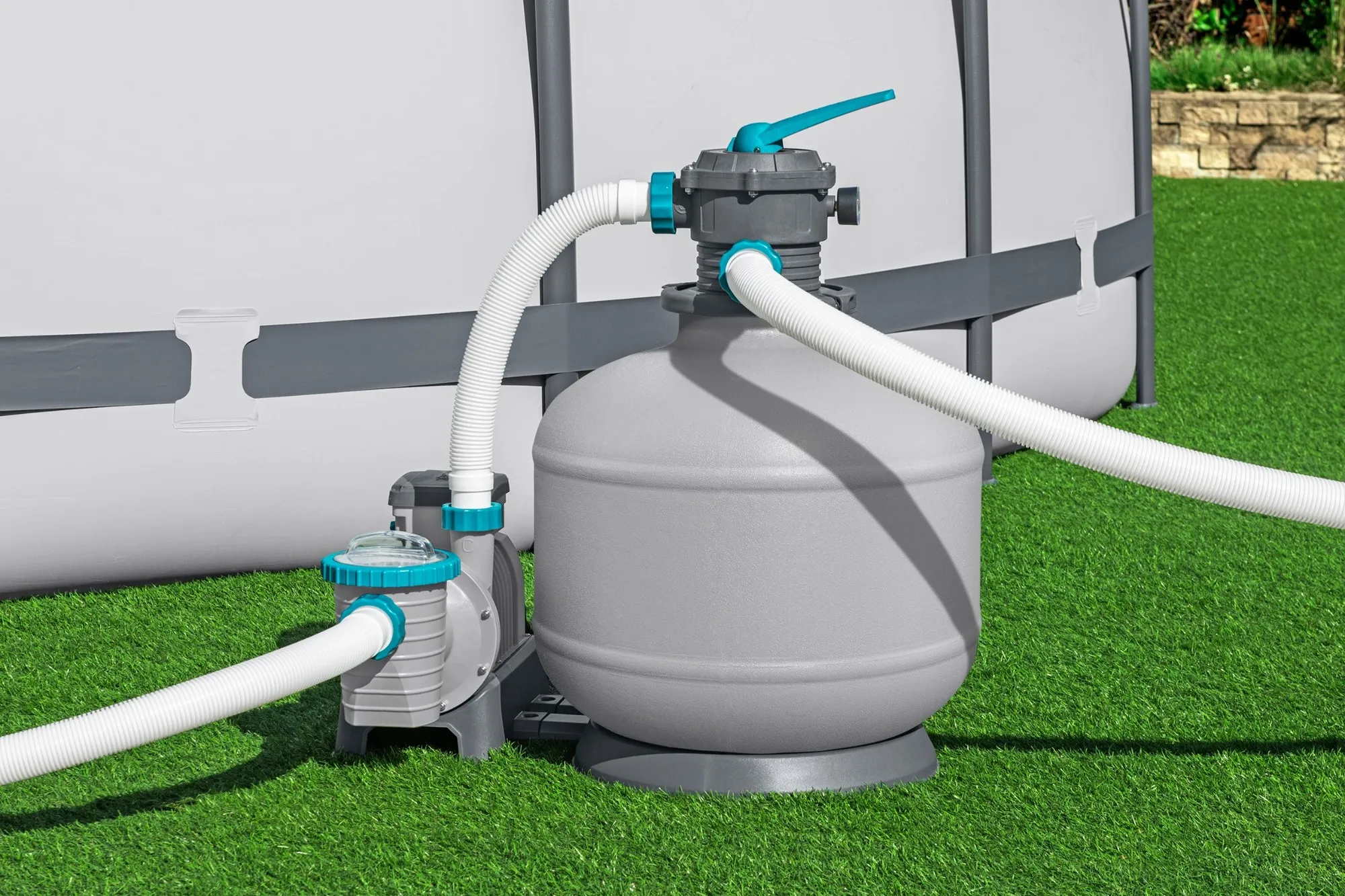 Bestway Sandfilteranlage mit Zeitschaltuhr 11.355l/h, 500W