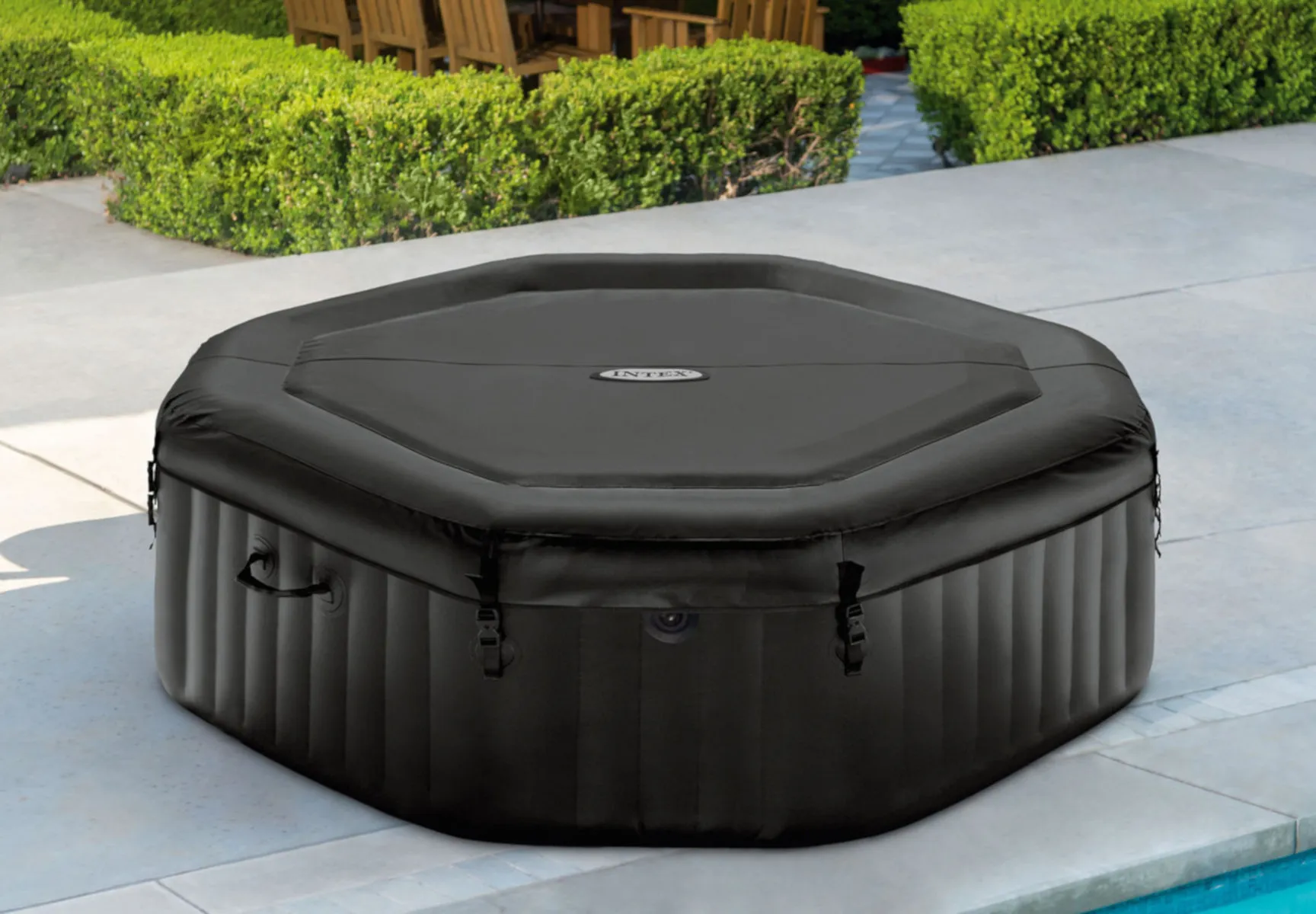 Intex Whirlpool PureSPA Jet + Bubble Deluxe octagon 218/168x71 cm App Steuerung
