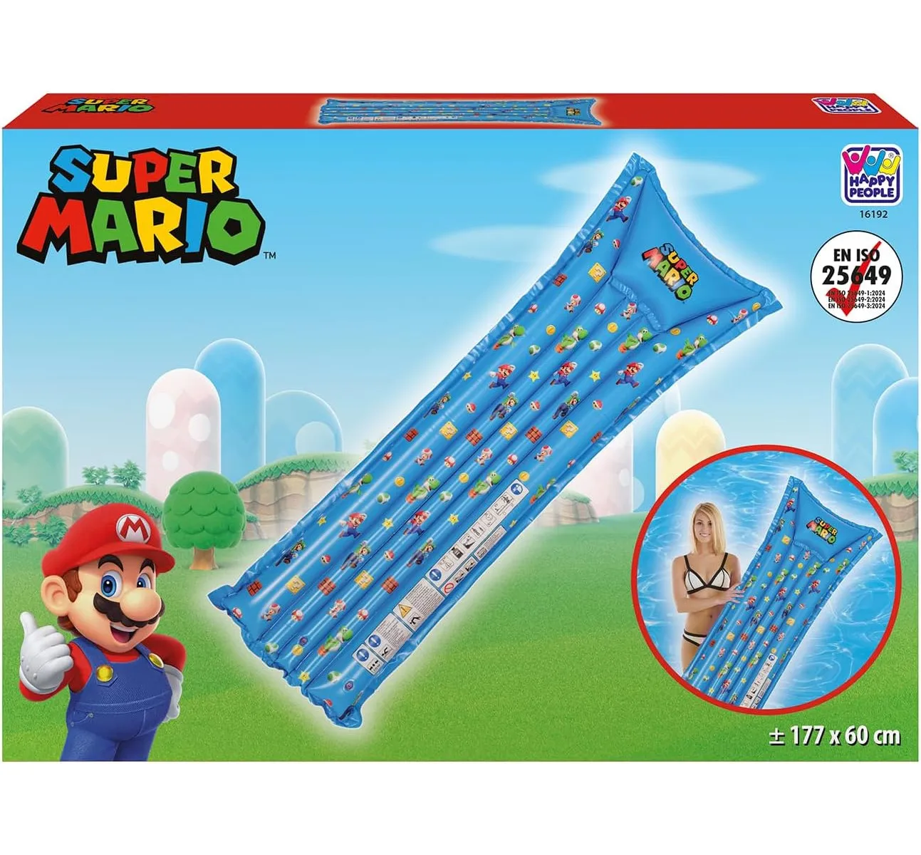 Happy People Luftmatratze Super Mario 177x60cm