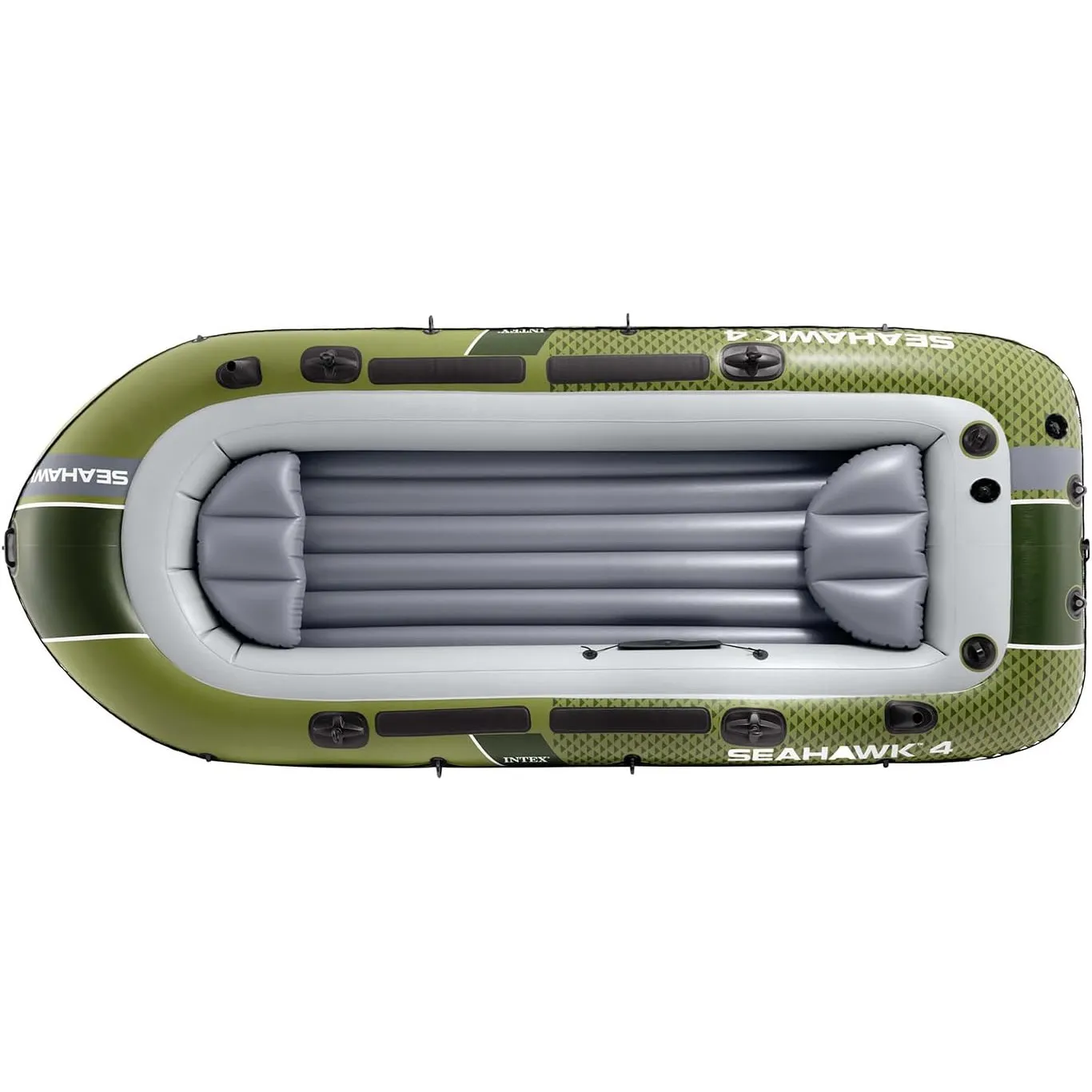 Intex 66334NP Schlauchboot Seahawk 4 Set inkl. Pumpe und Alu-Paddeln 351x145x48cm