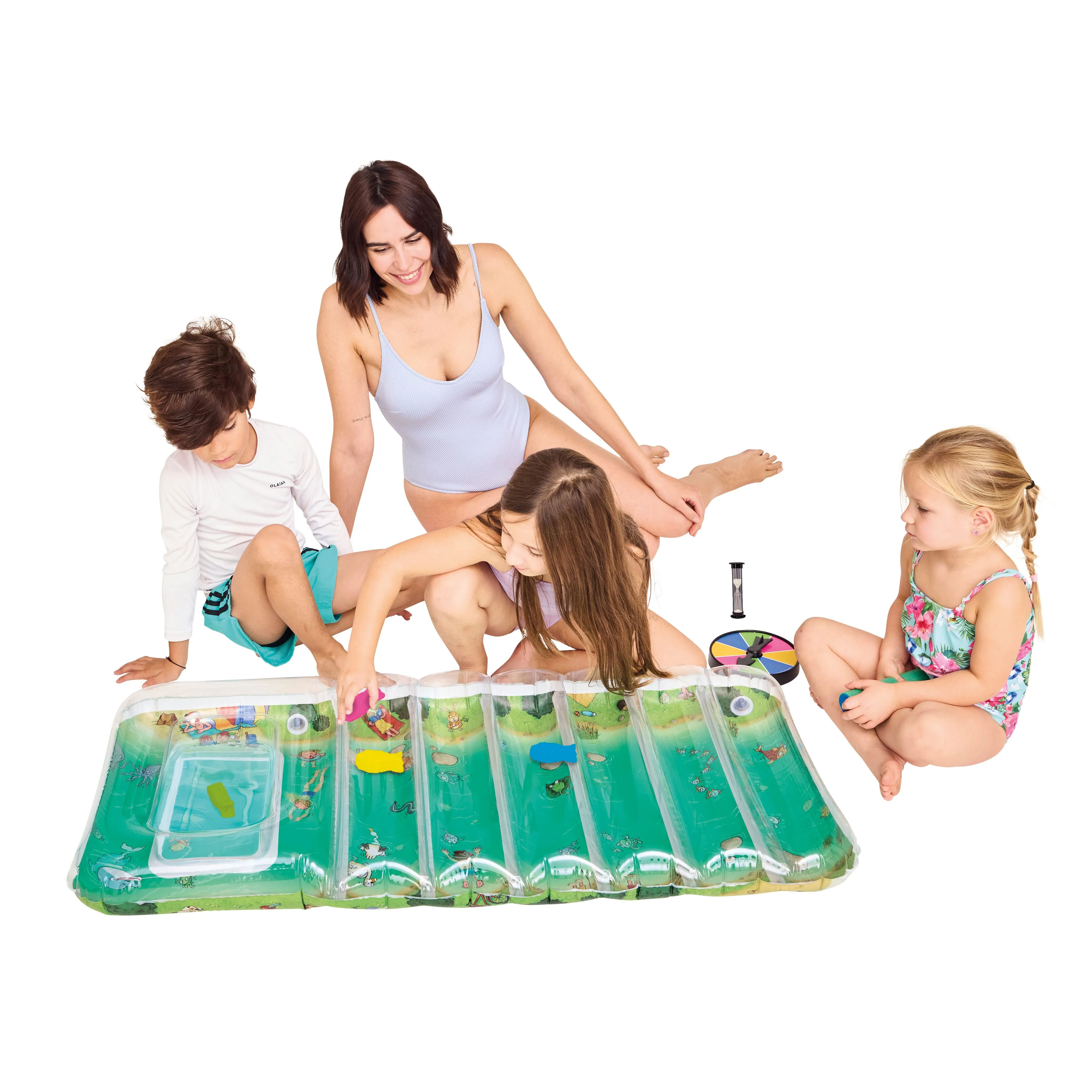 Luftmatratze Grün Ca. 182 X 69 Cm – Phthalatfrei, Inkl. Luftpumpe, Für Kinder Ab 36 Monaten, Für Pool & See Kinder Luftmatratze Grün 182x69