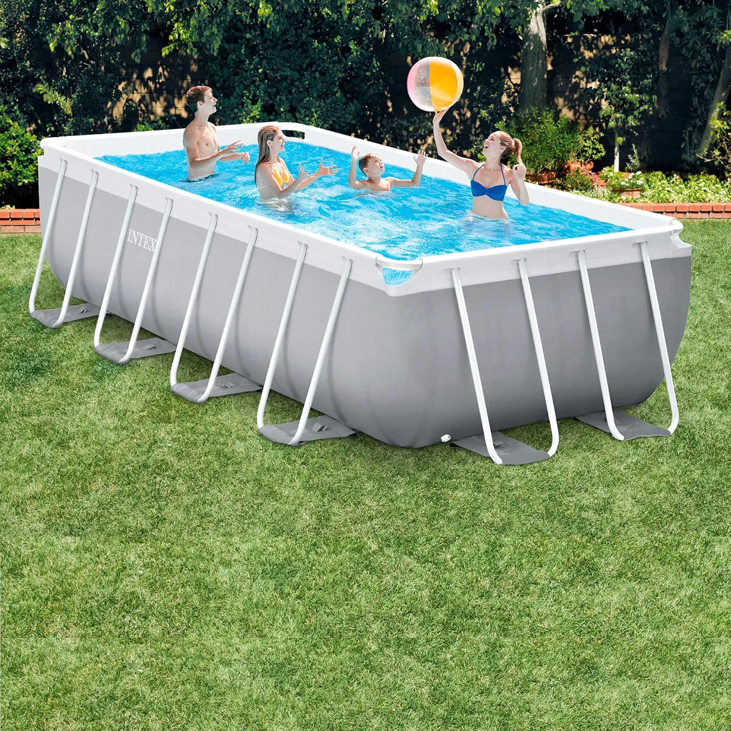Intex Pool-Set -Prism Frame Rectangular 488x244x107cm