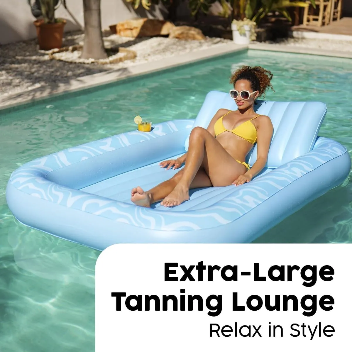Bestway Aufblasbare Sonnenliege 203x137x25,5cm