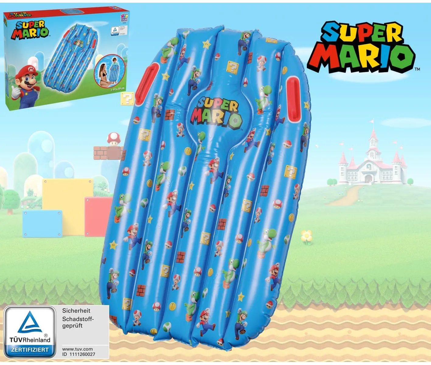 Happy People Floater Super Mario mit zwei Handgriffen 91x59cm