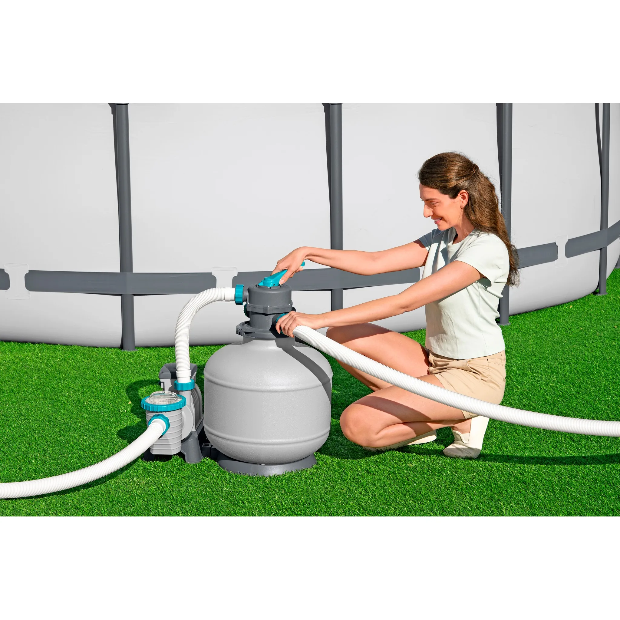 Bestway Sandfilteranlage mit Zeitschaltuhr 8.327l/h, 280W