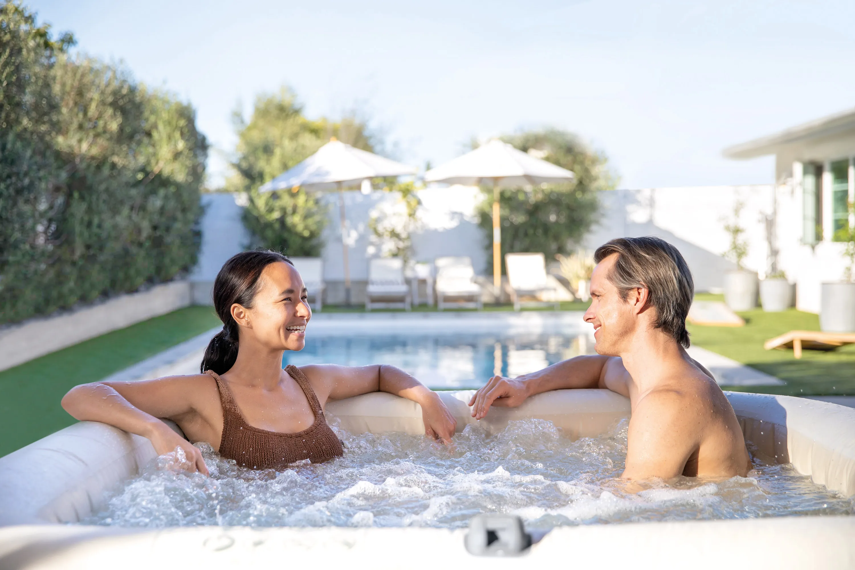 Intex 28446NP Whirlpool - Chevron Deluxe Square Bubble (175x175cm)