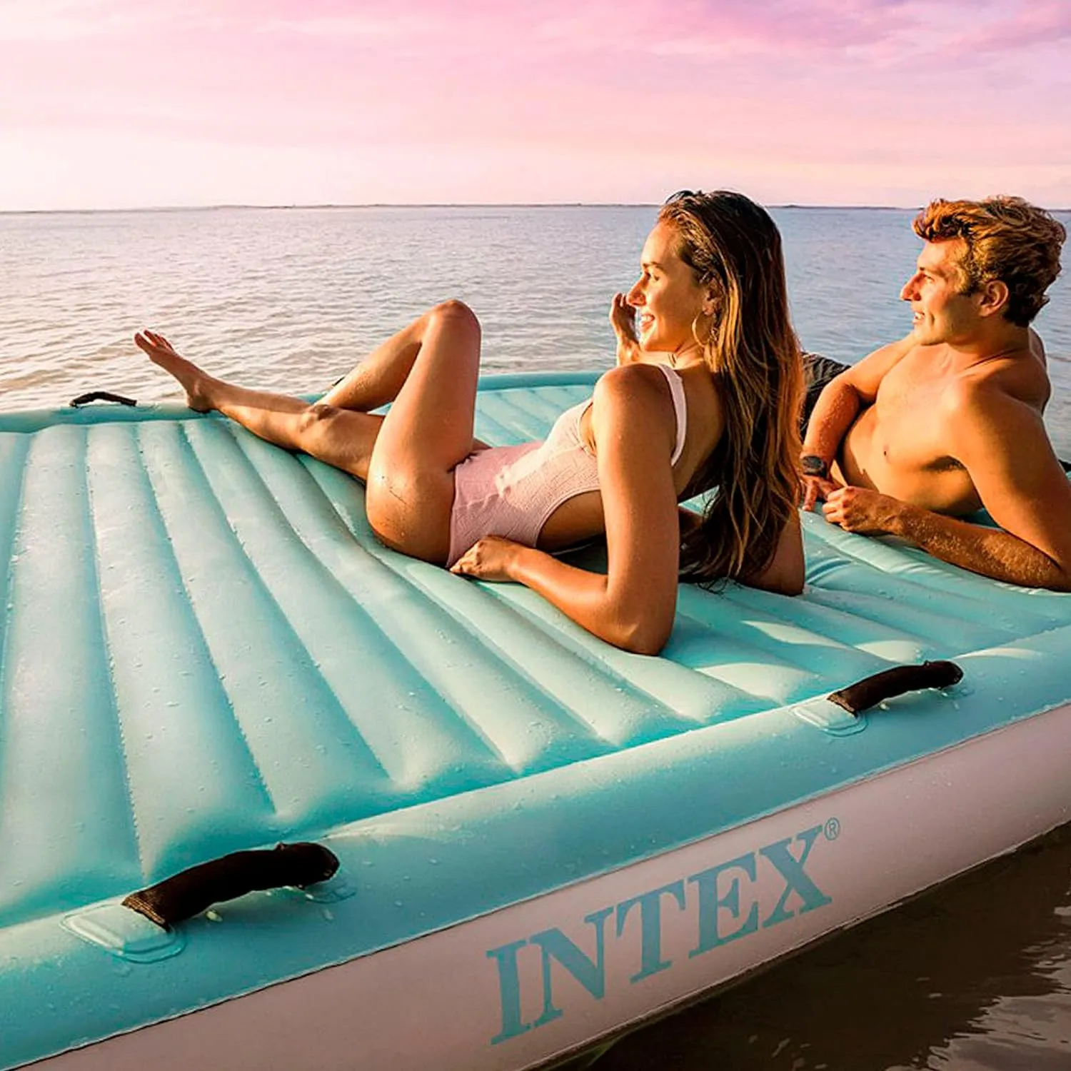 Intex 56289EU Luftmatratze - Water Lounge 310x183x18cm