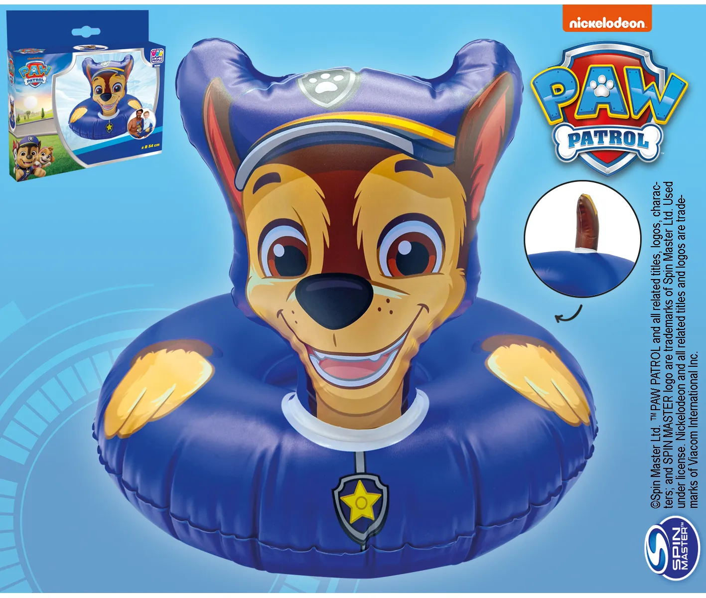 Happy People 16361 Schwimmring Paw Patrol Chase 54x59x41cm