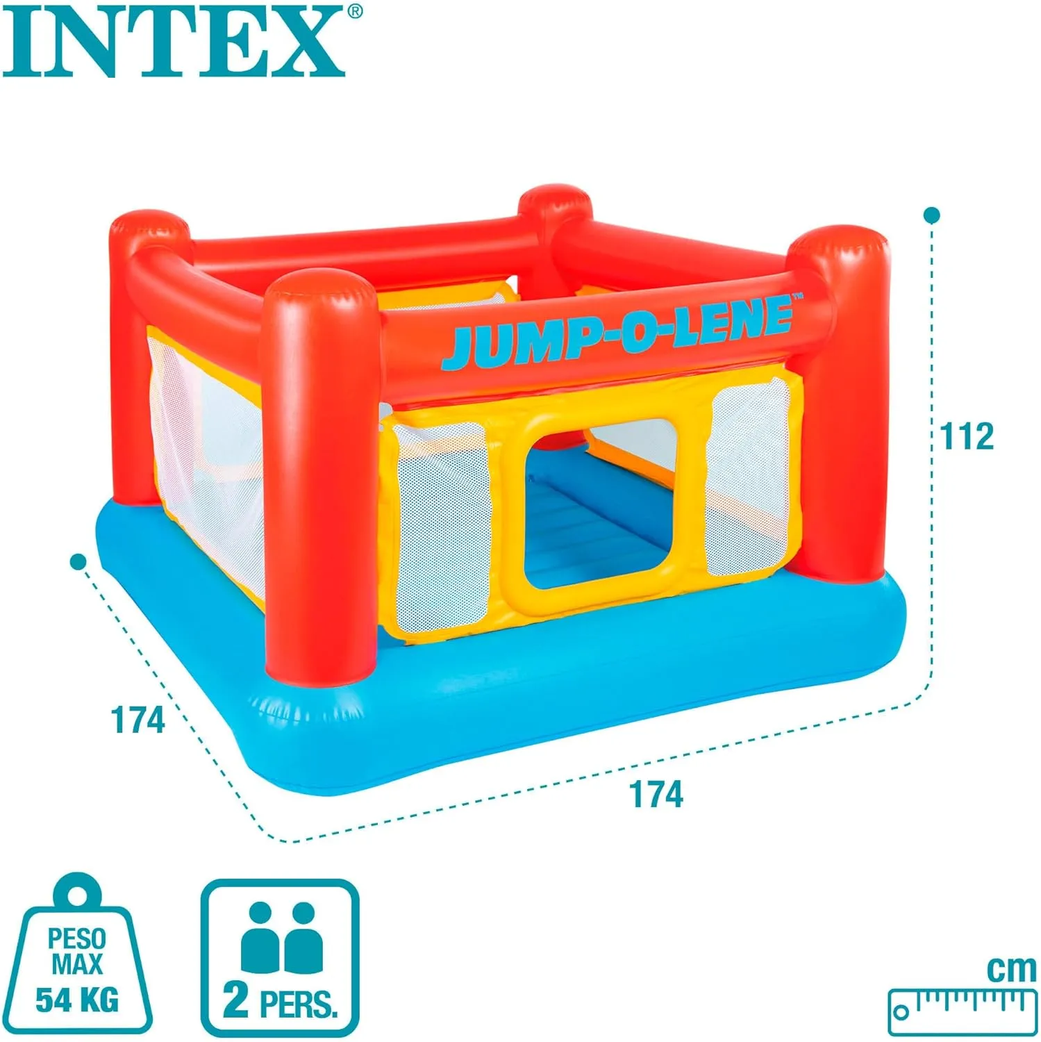 Intex 48260NP Playhouse - Jump-O-Lene 174x174x112