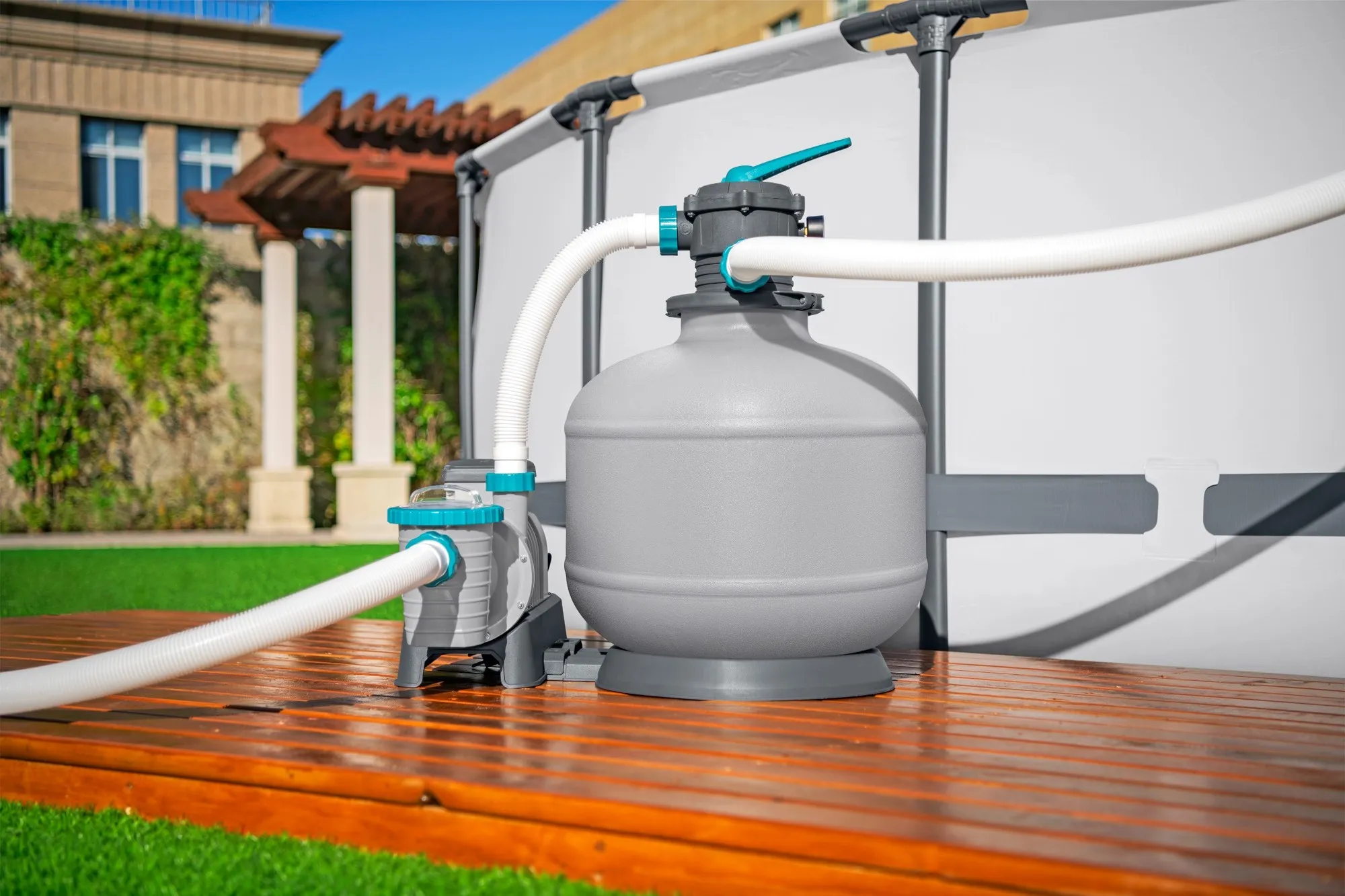 Bestway Sandfilteranlage mit Zeitschaltuhr 11.355l/h, 500W