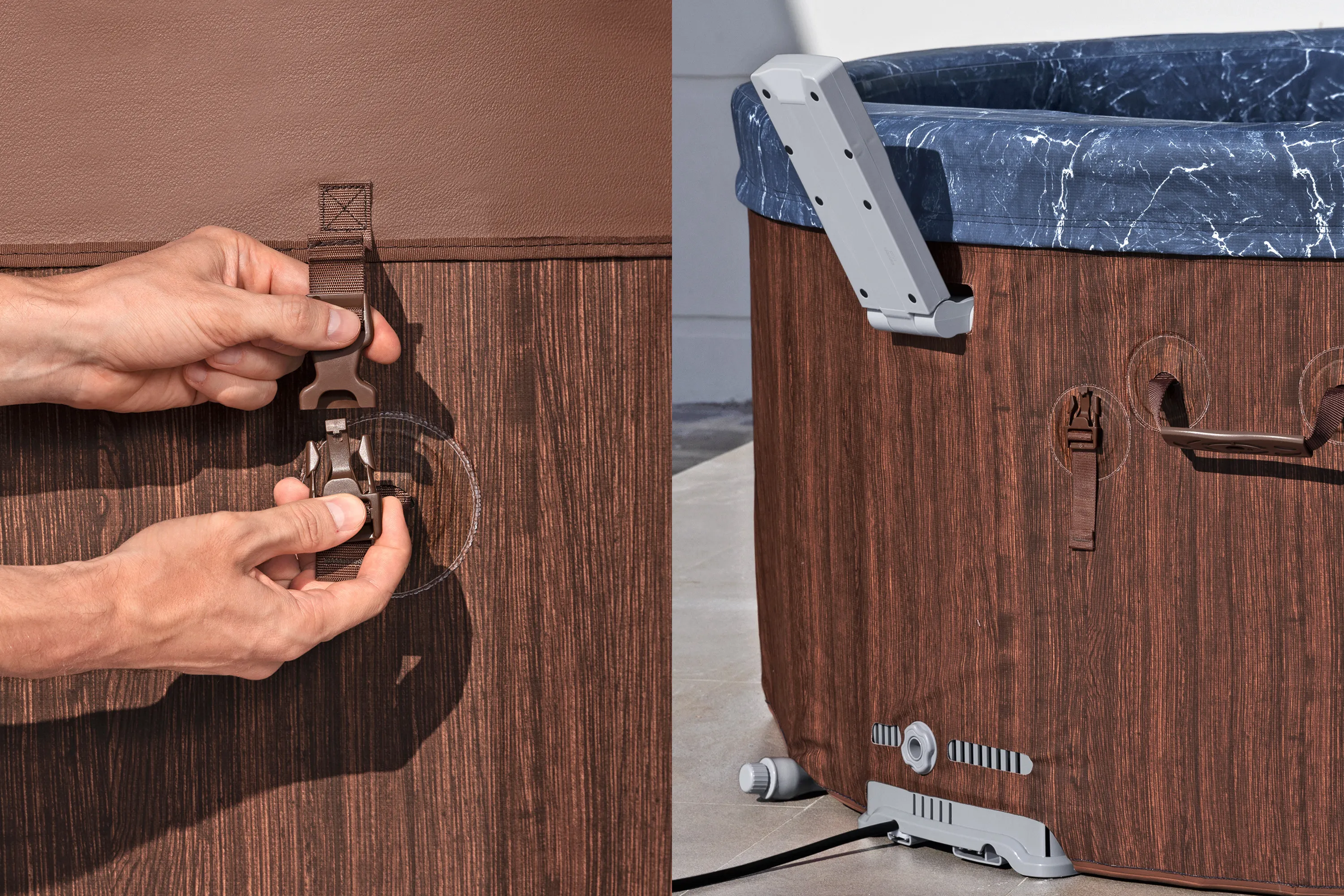 Bestway LAY-Z-SPA® Energiespar WLAN Whirlpool Toronto AirJet™ für 7 Personen Ø190x70cm