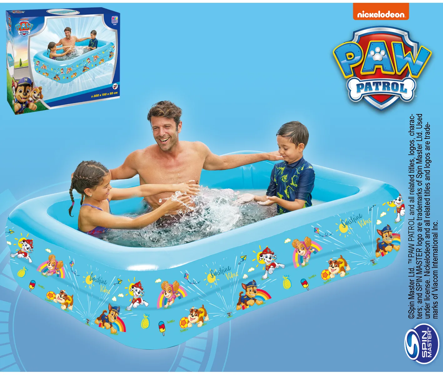 Happy People 16364 Family Pool Paw Patrol 200x150x50cm