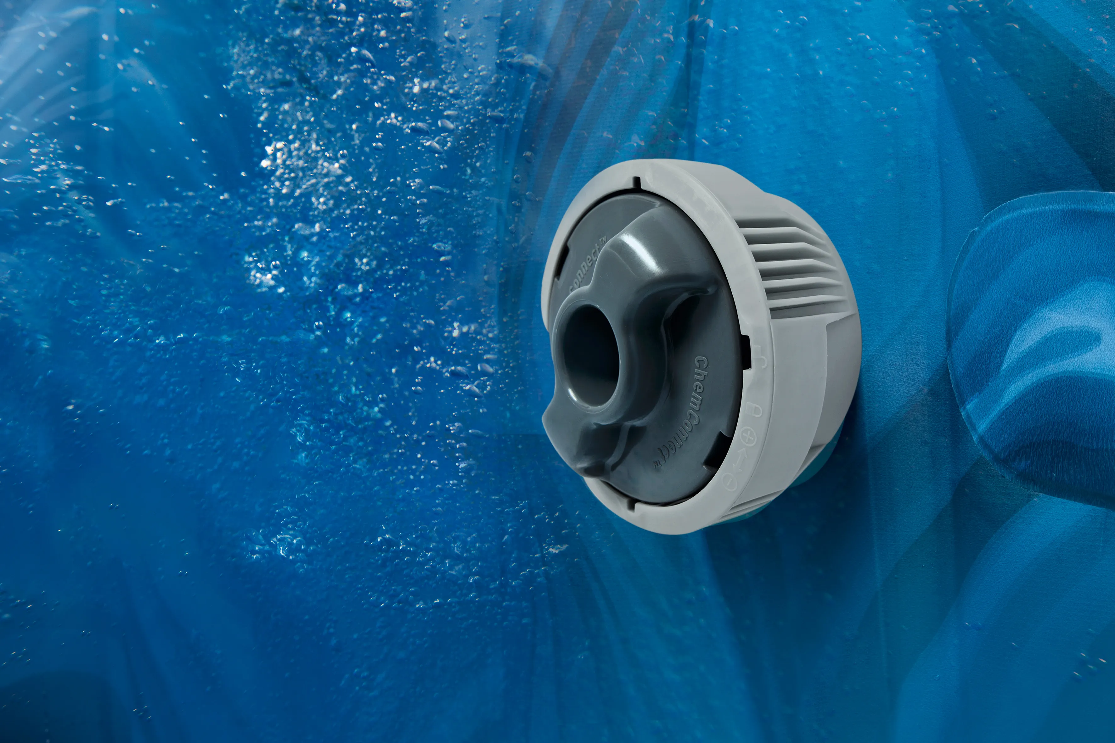 Bestway LAY-Z-SPA® Energiespar WLAN Whirlpool Santorini HydroJet Pro™ für 7 Personen, Ø 216x80cm