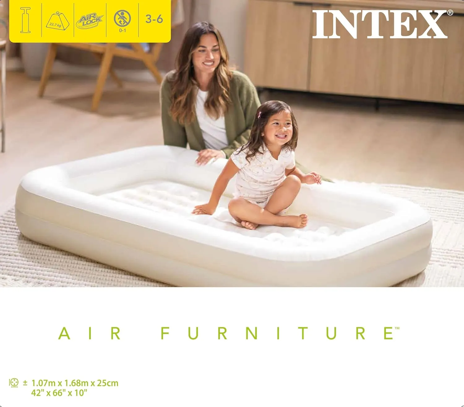 INTEX Luftbett KidzTravel 107x168x25cm