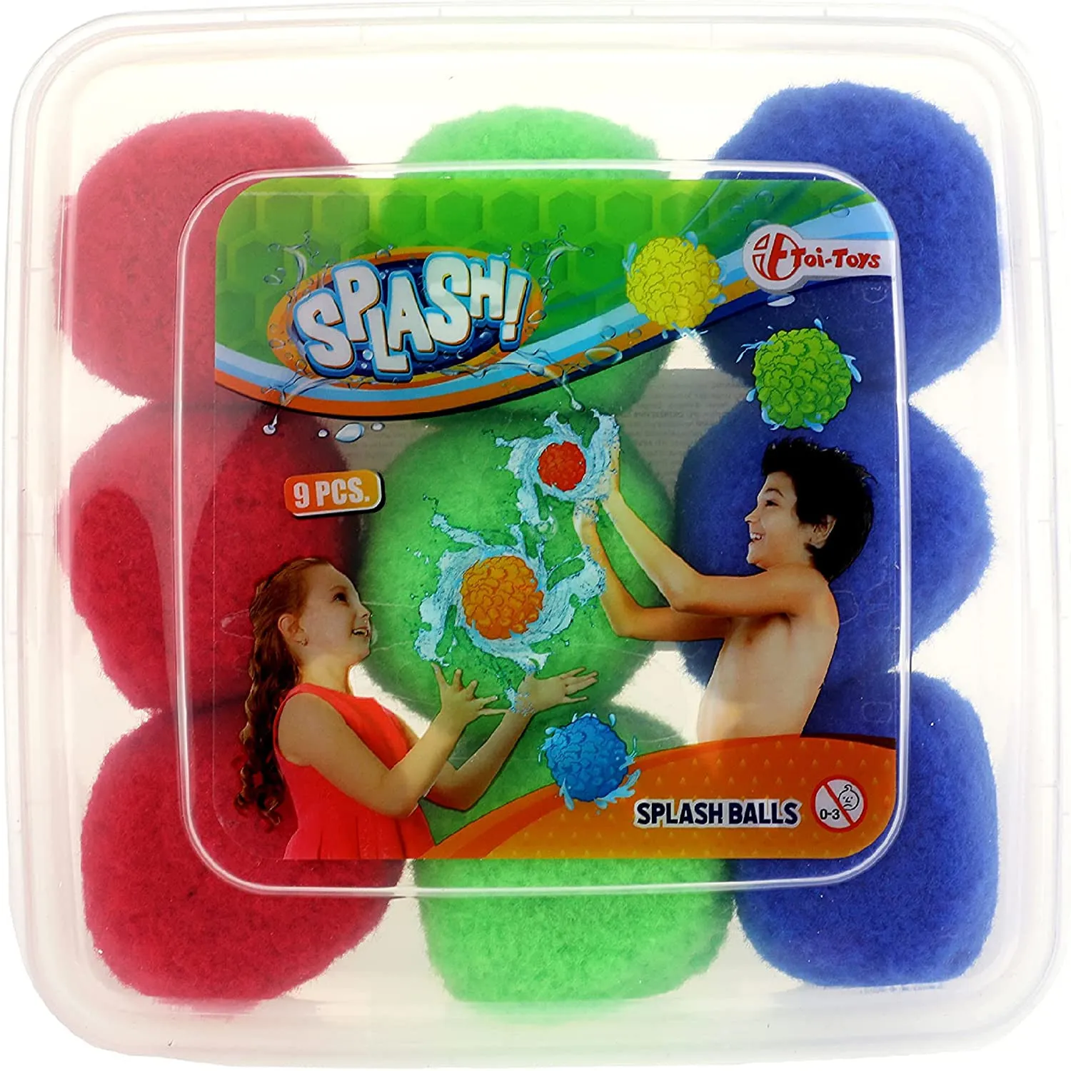 Toi-Toys - SPLASH Super Splashbälle 7cm, 9 Stück