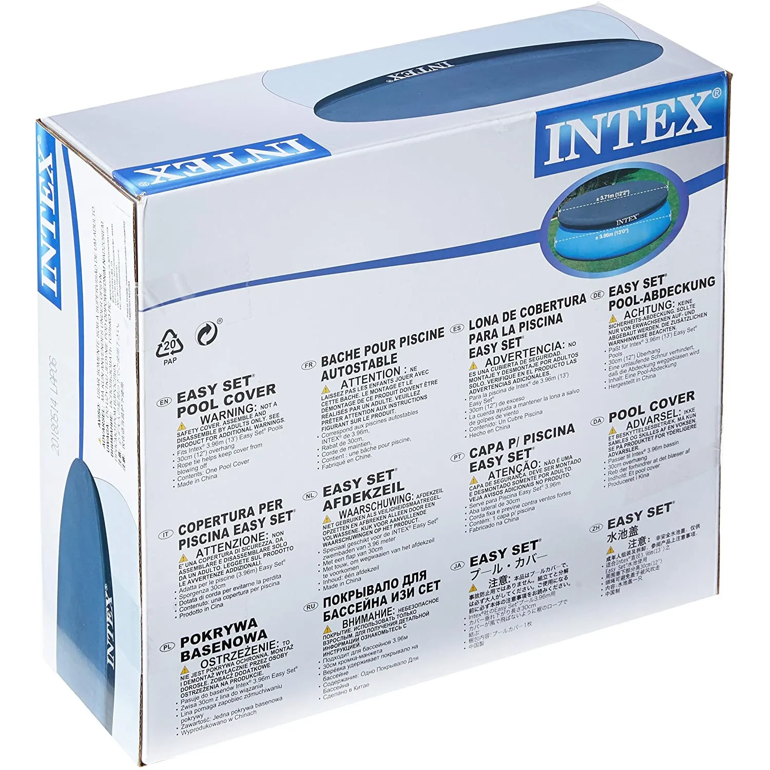 Intex Abdeckplane für Easy Set Pools Ø 396cm