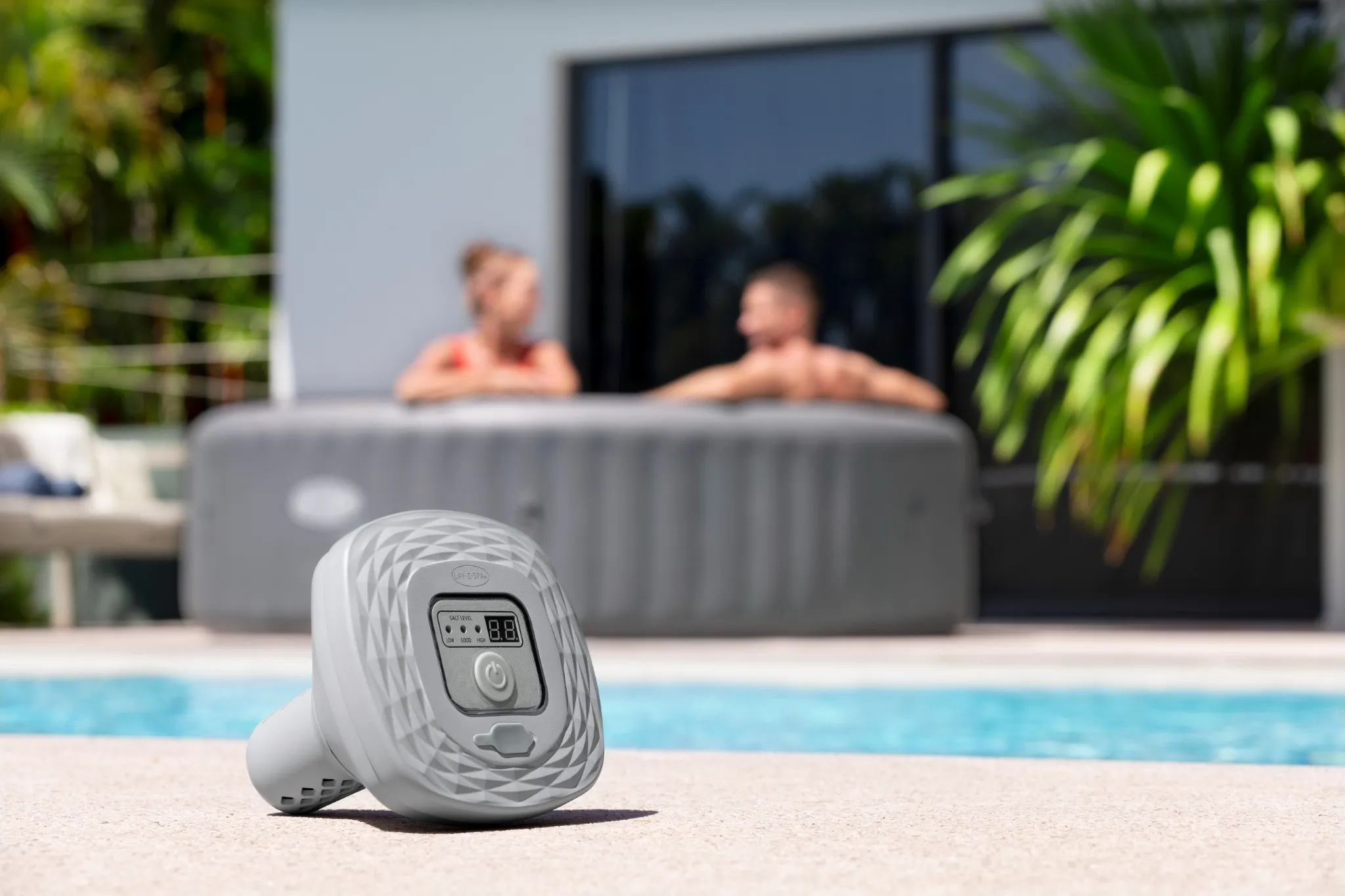 Bestway LAY-Z-SPA Hydrogenic Salzwasseranlage für Whirlpool bis 1400 Liter