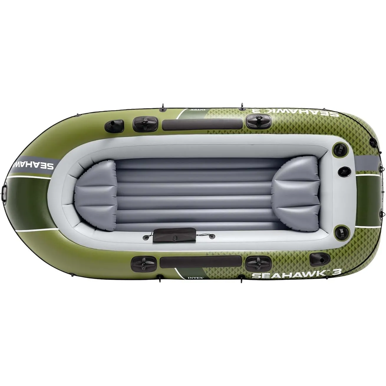 Intex Schlauchboot Seahawk 3 Set inkl. Pumpe und Alu-Paddeln 295x137x43cm