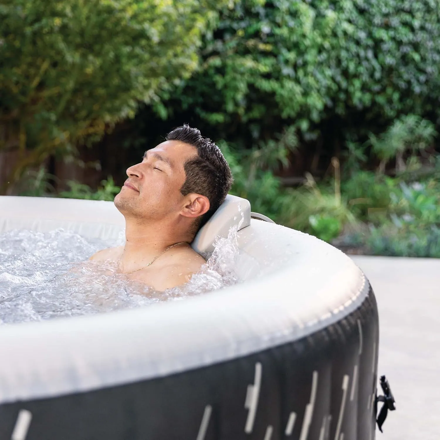 Intex 28494NP Whirlpool Glow Deluxe Round Bubble SPA Set 196x71cm