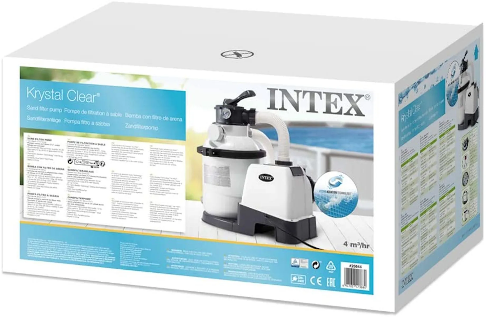 Intex RCD Sandfilterpumpe SX1500 4,5m³l/hr, bis 20m³ Pool