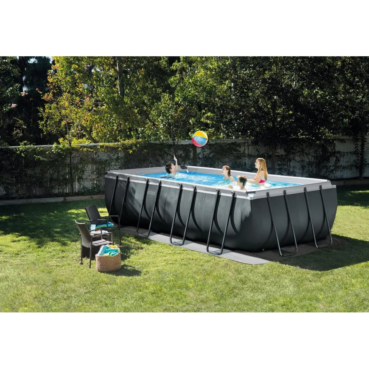 Intex 26356GN Ultra XTR Frame Pool 549x274x132cm mit Sandfilterpumpe