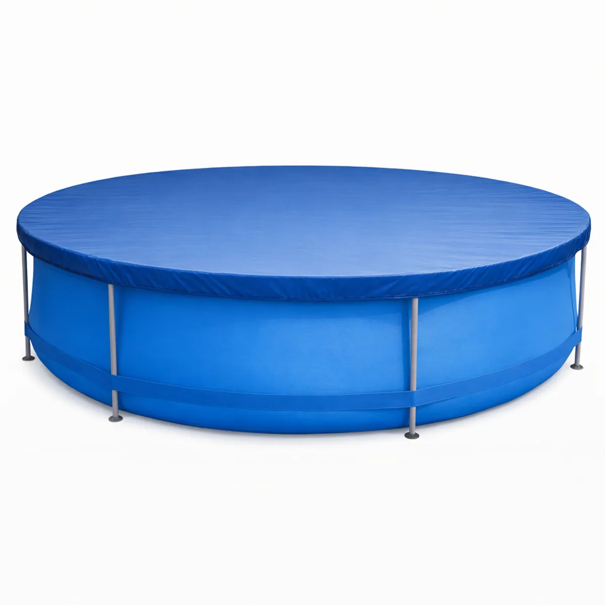 Happy People 79248 Wehncke Poolabdeckung rund, Ø340cm für Stahlrahmenpools Ø305cm