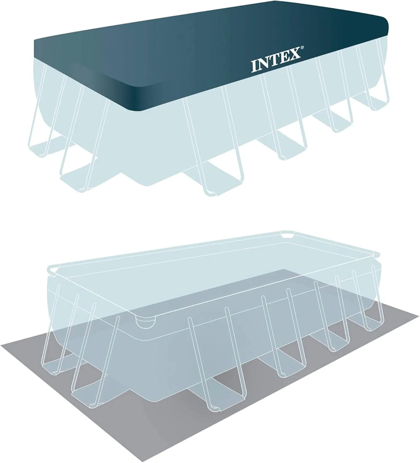 Intex Pool-Set -Prism Frame Rectangular 488x244x107cm