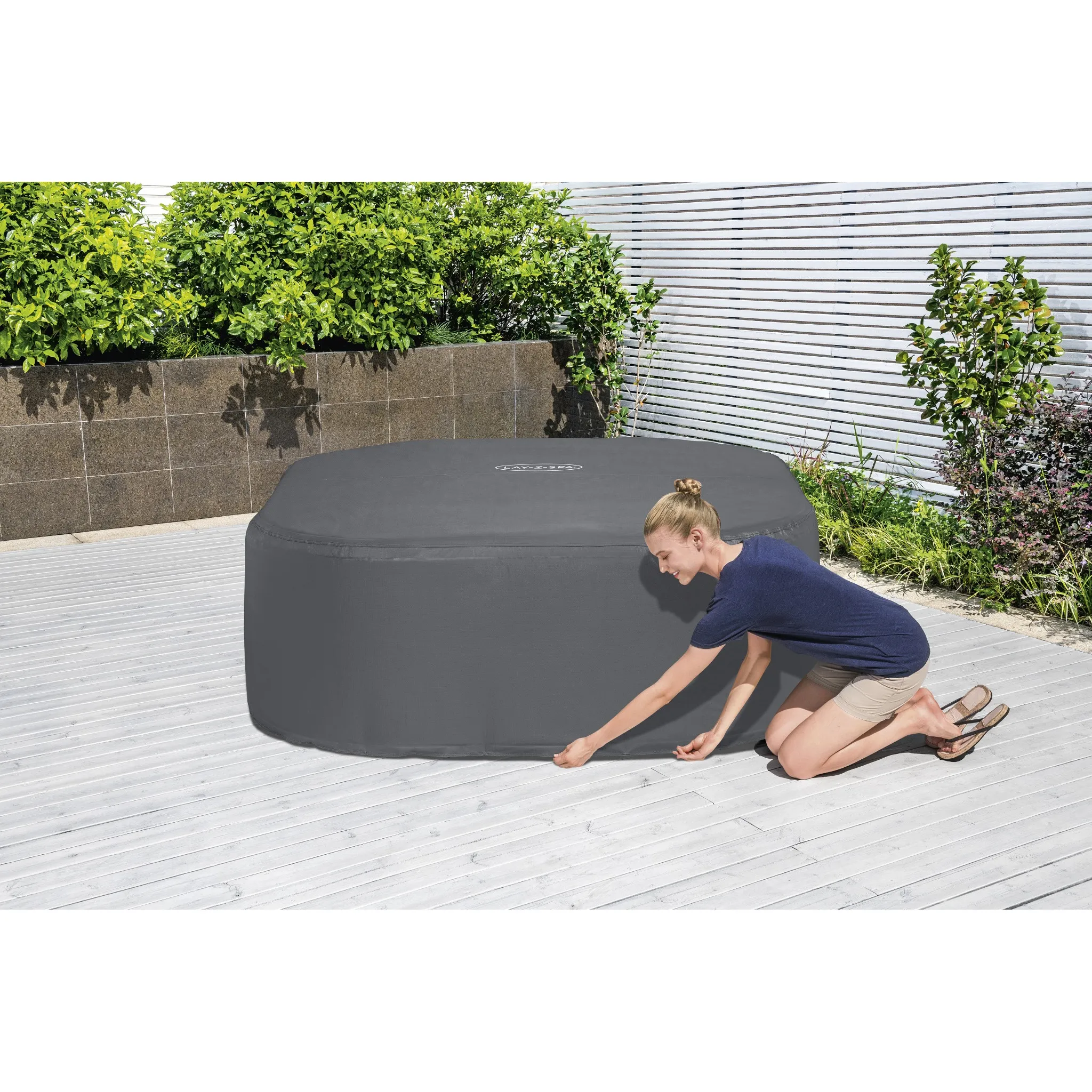Bestway® LAY-Z-SPA® Xtras Thermo-Komplettabdeckung 230x230x71cm, eckig