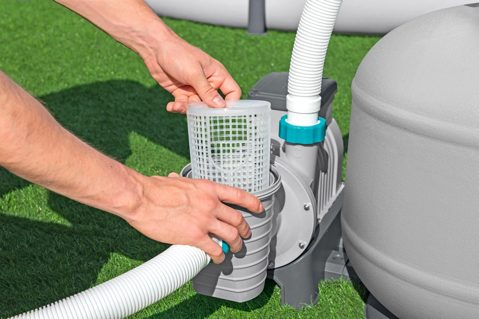 Bestway Sandfilteranlage mit Zeitschaltuhr 11.355l/h, 500W